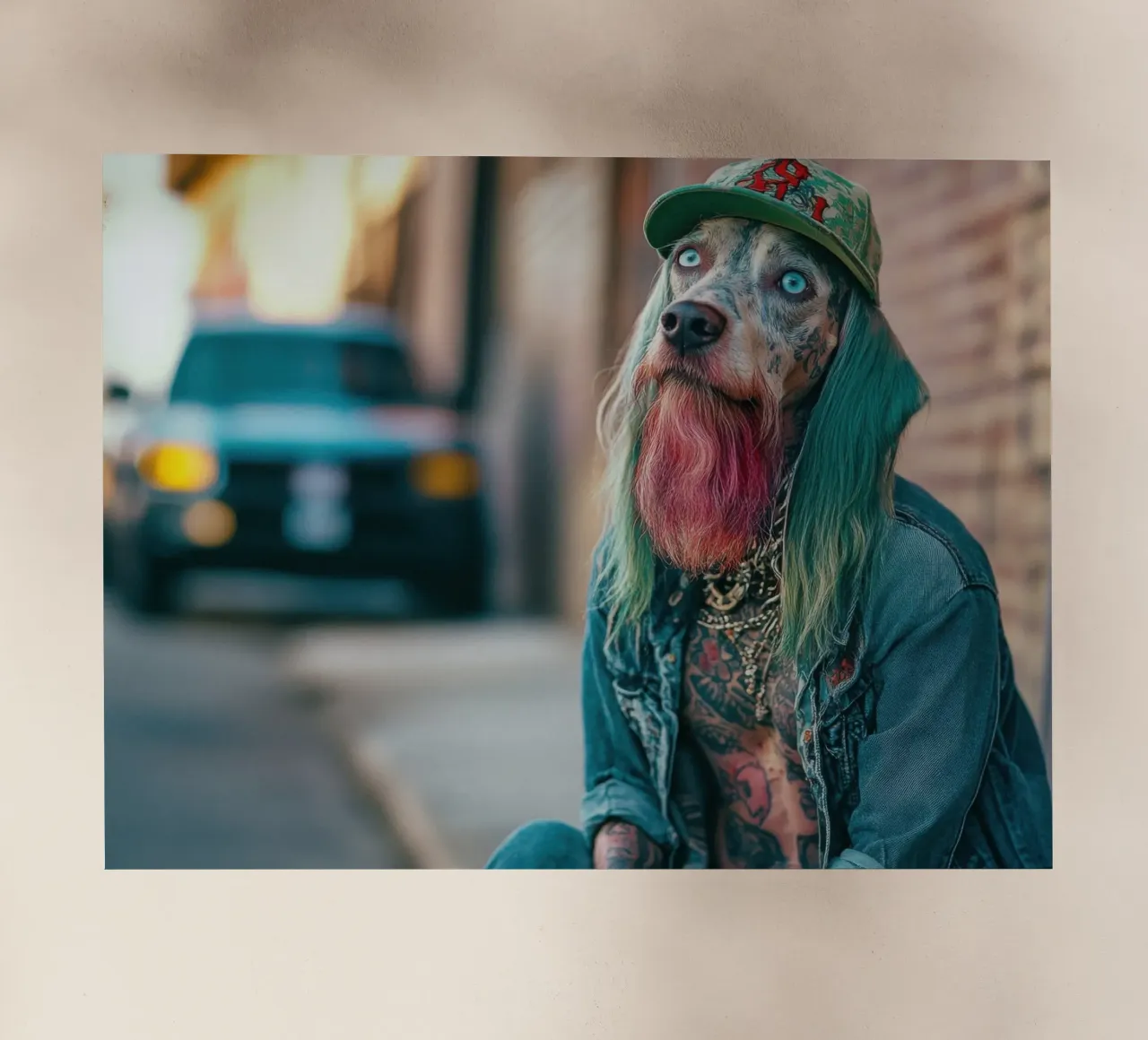 Mick pellicola backlit da Affiches Chien Originales – Dogland