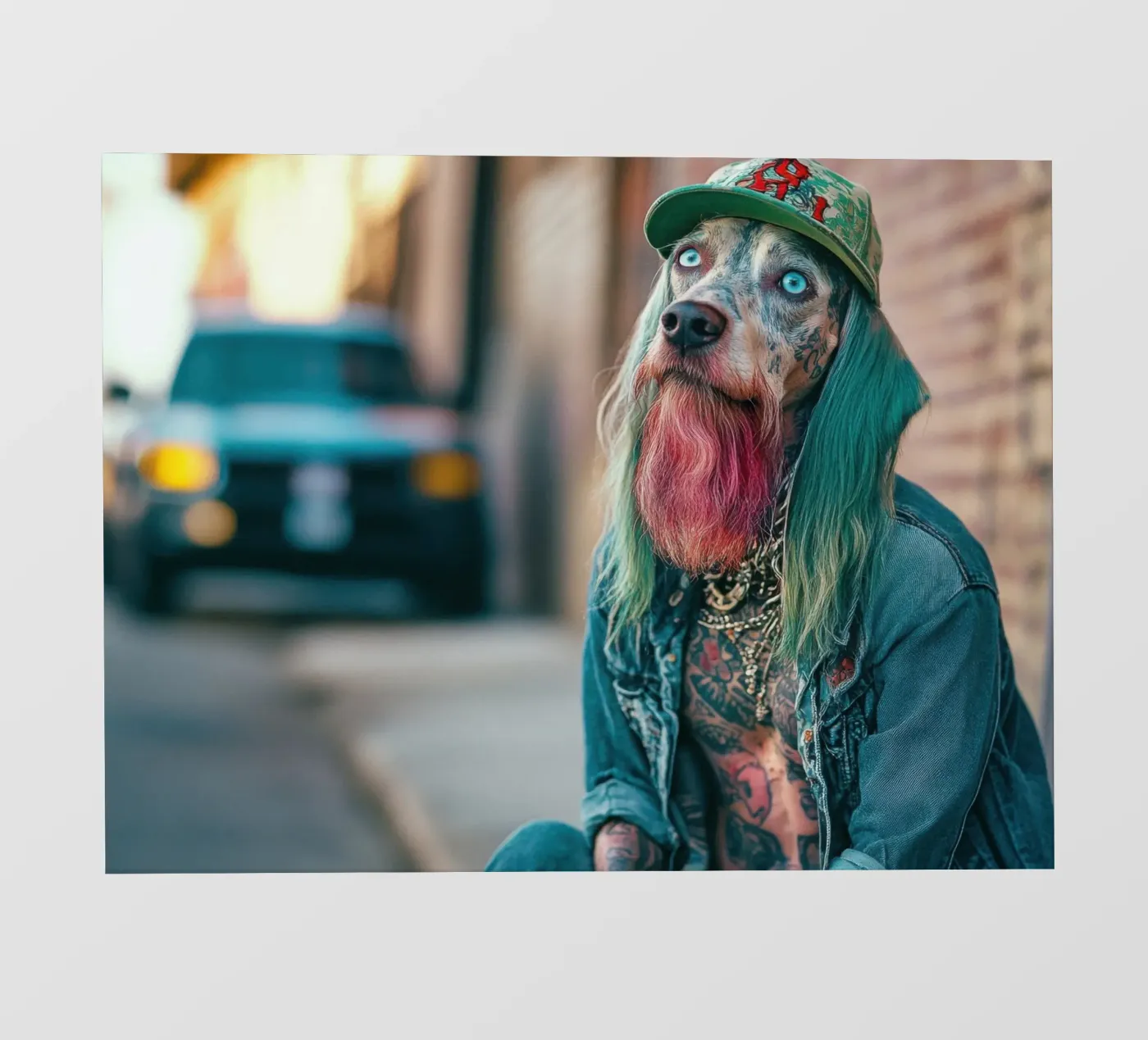Mick fotobehang van Affiches Chien Originales – Dogland