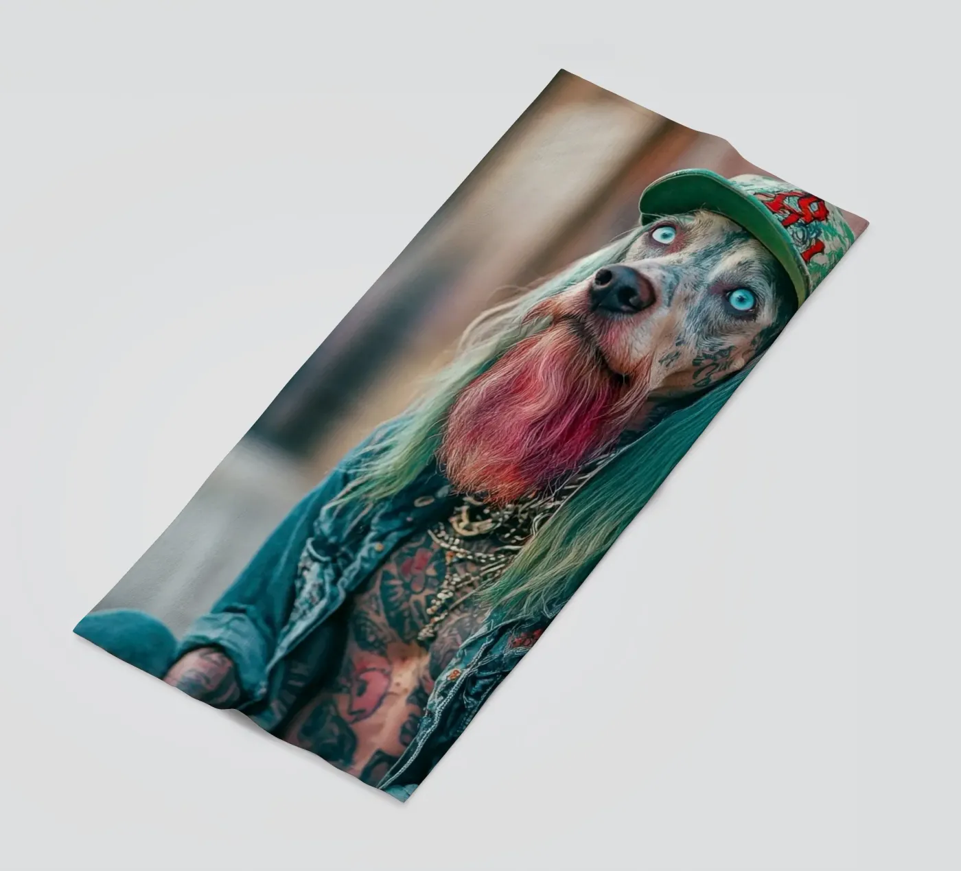 Mick Strandtuch von Affiches Chien Originales – Dogland