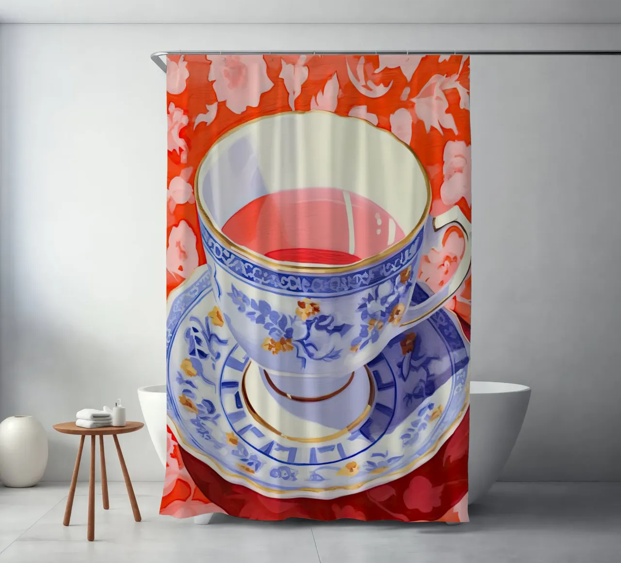 Tea Elegance shower curtain by DaarbyN