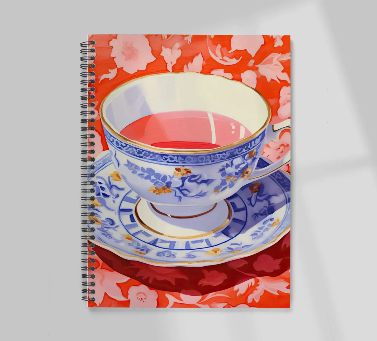 Tea Elegance spiral notebook by DaarbyN