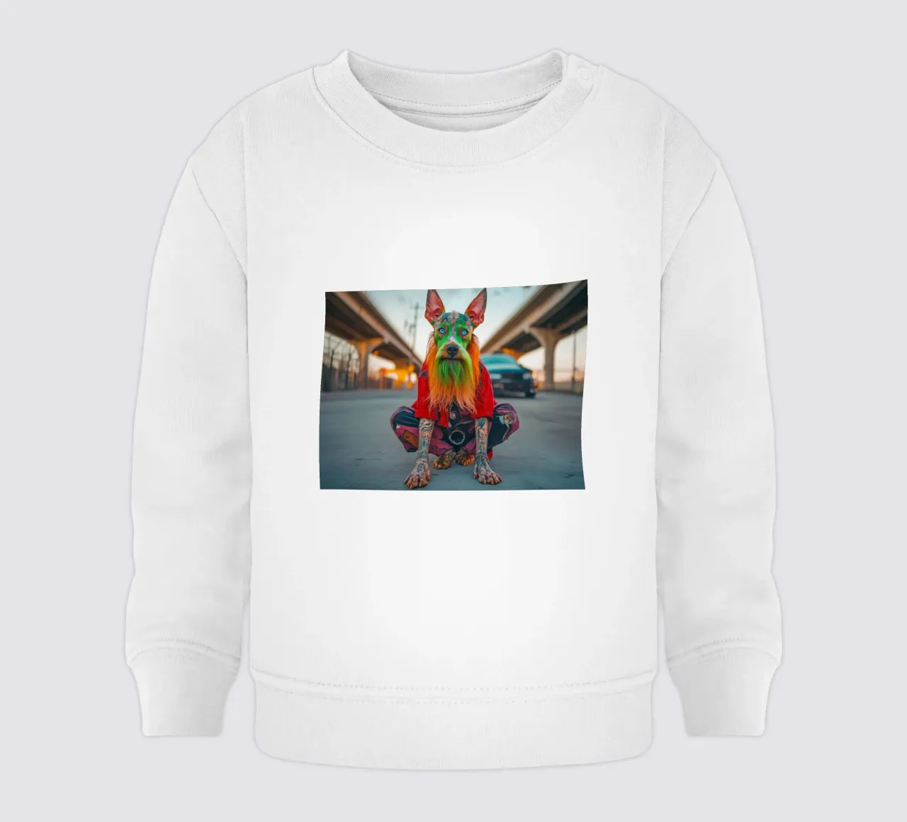 Ziggy baby sweatshirt van Affiches Chien Originales – Dogland