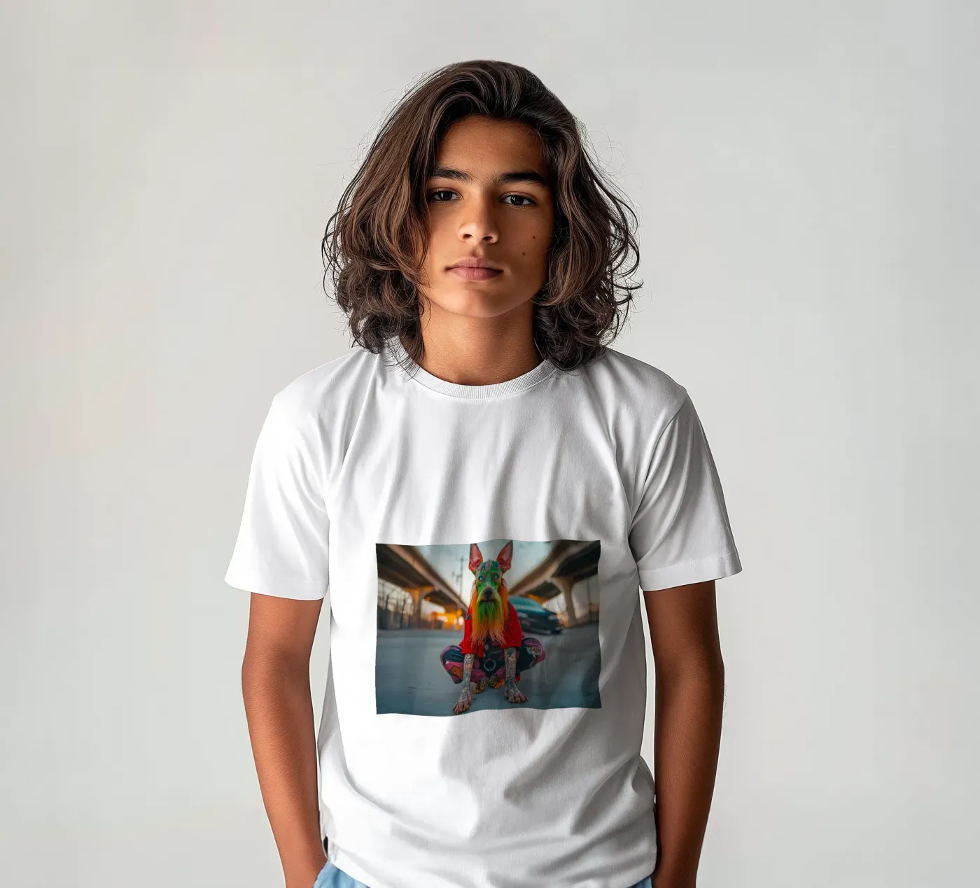 Ziggy Kinder T-Shirt von Affiches Chien Originales – Dogland