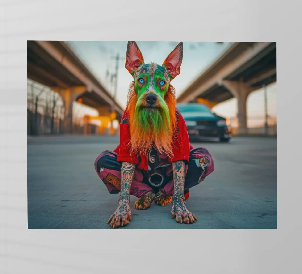 Ziggy pellicola backlit da Affiches Chien Originales – Dogland