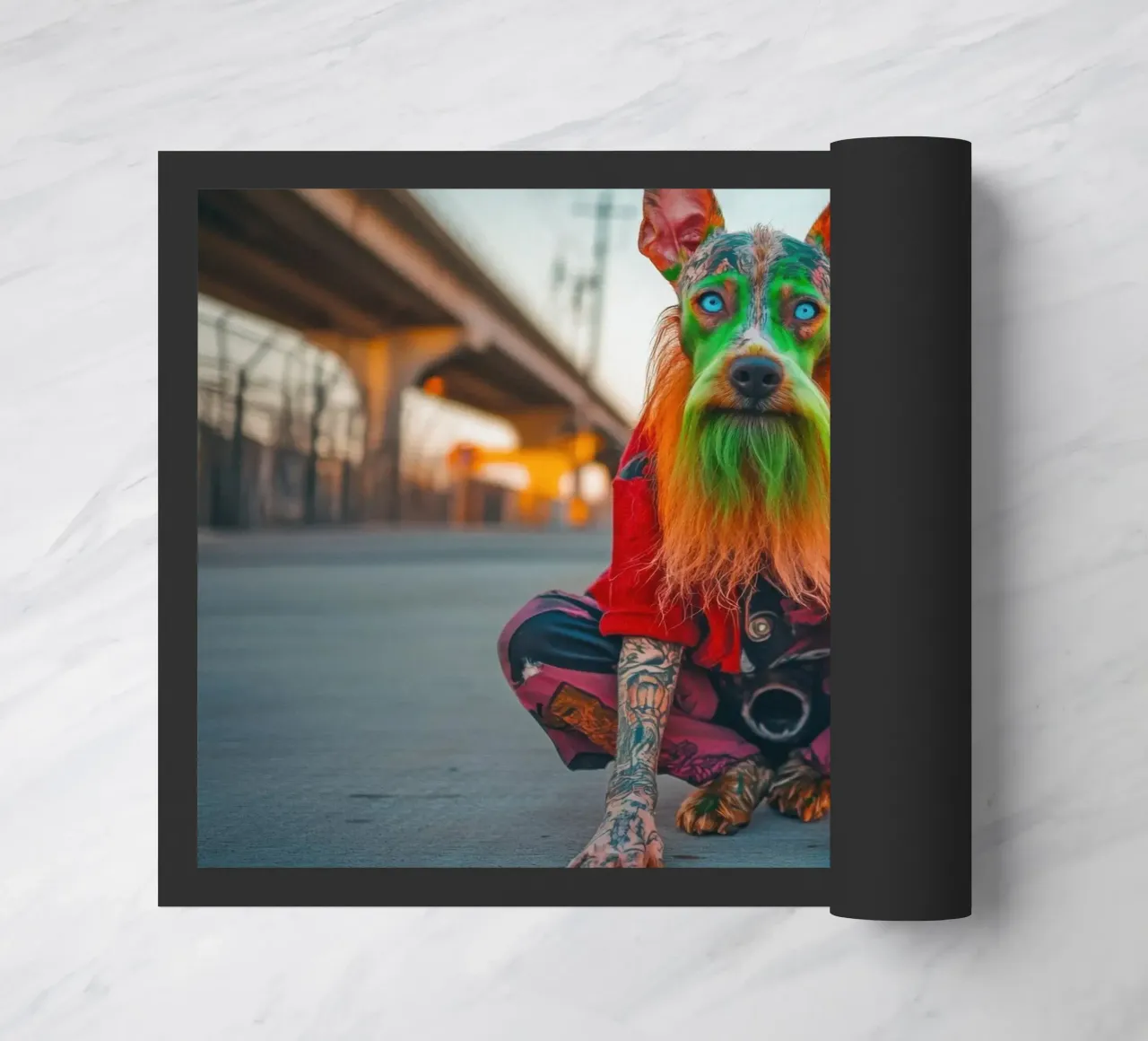Ziggy deurmat van Affiches Chien Originales – Dogland