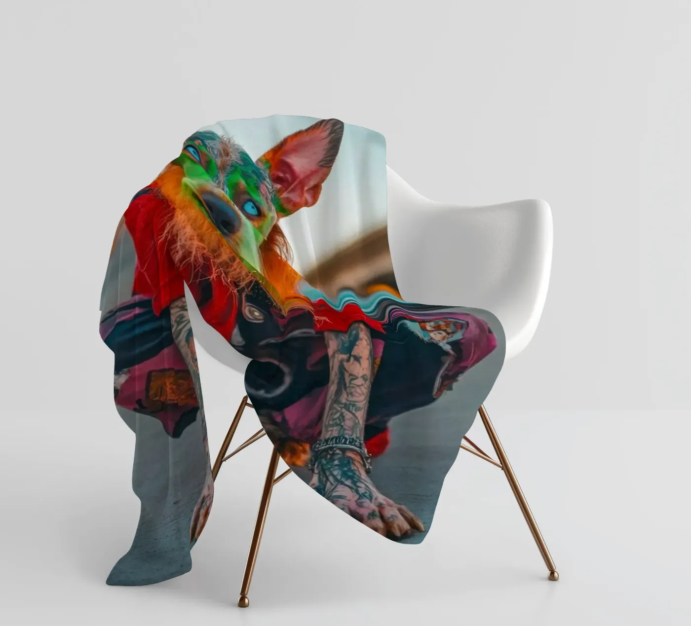 Ziggy Fleecedecke von Affiches Chien Originales – Dogland