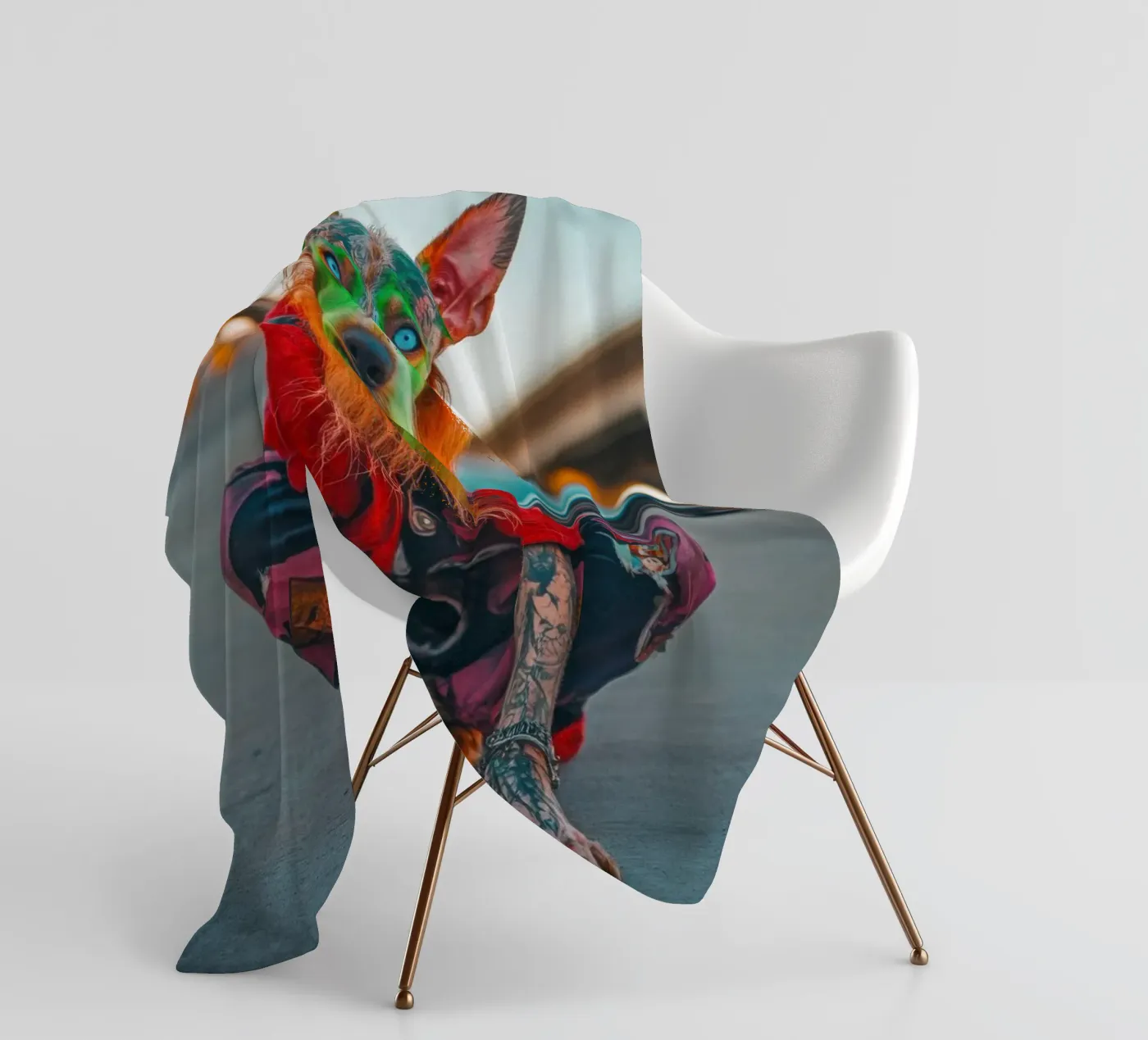 Ziggy Fleecedecke von Affiches Chien Originales – Dogland