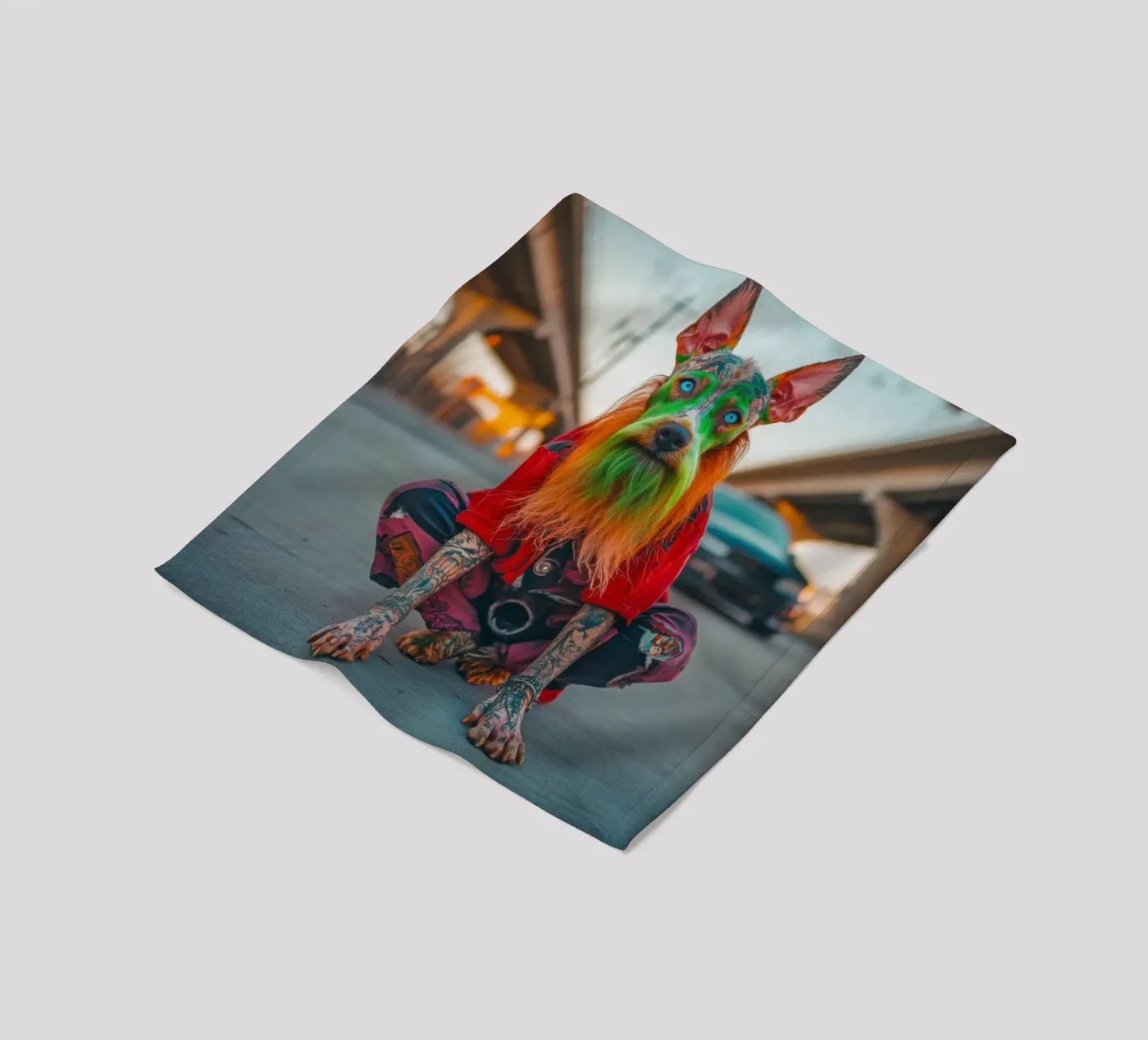 Ziggy Fleecedecke von Affiches Chien Originales – Dogland