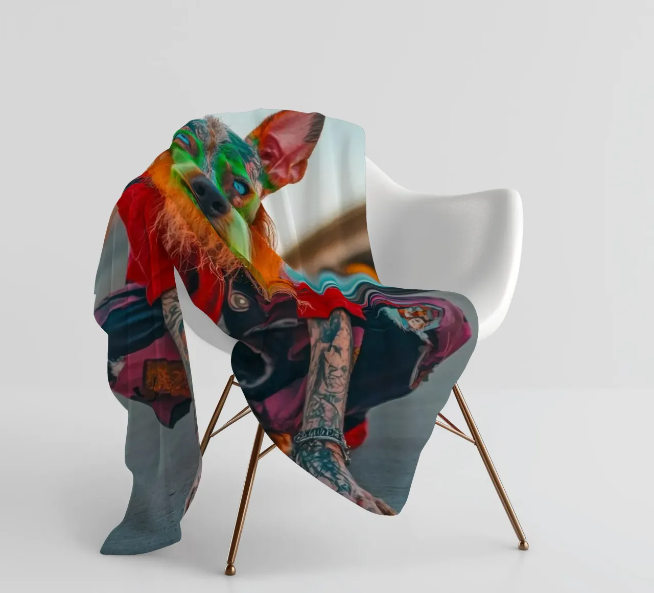 Ziggy fleecedeken van Affiches Chien Originales – Dogland