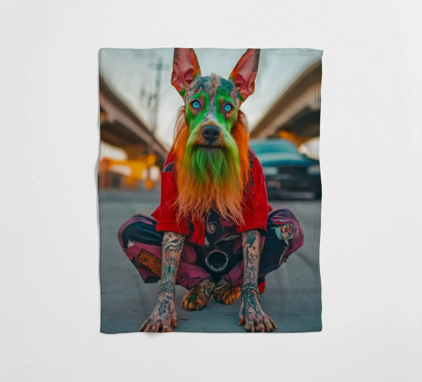 Ziggy Fleecedecke von Affiches Chien Originales – Dogland