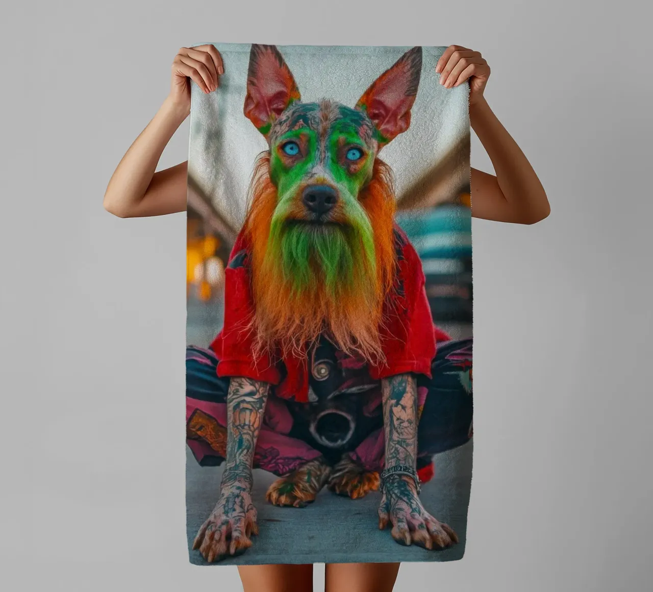 Ziggy toalla de baño de Affiches Chien Originales – Dogland