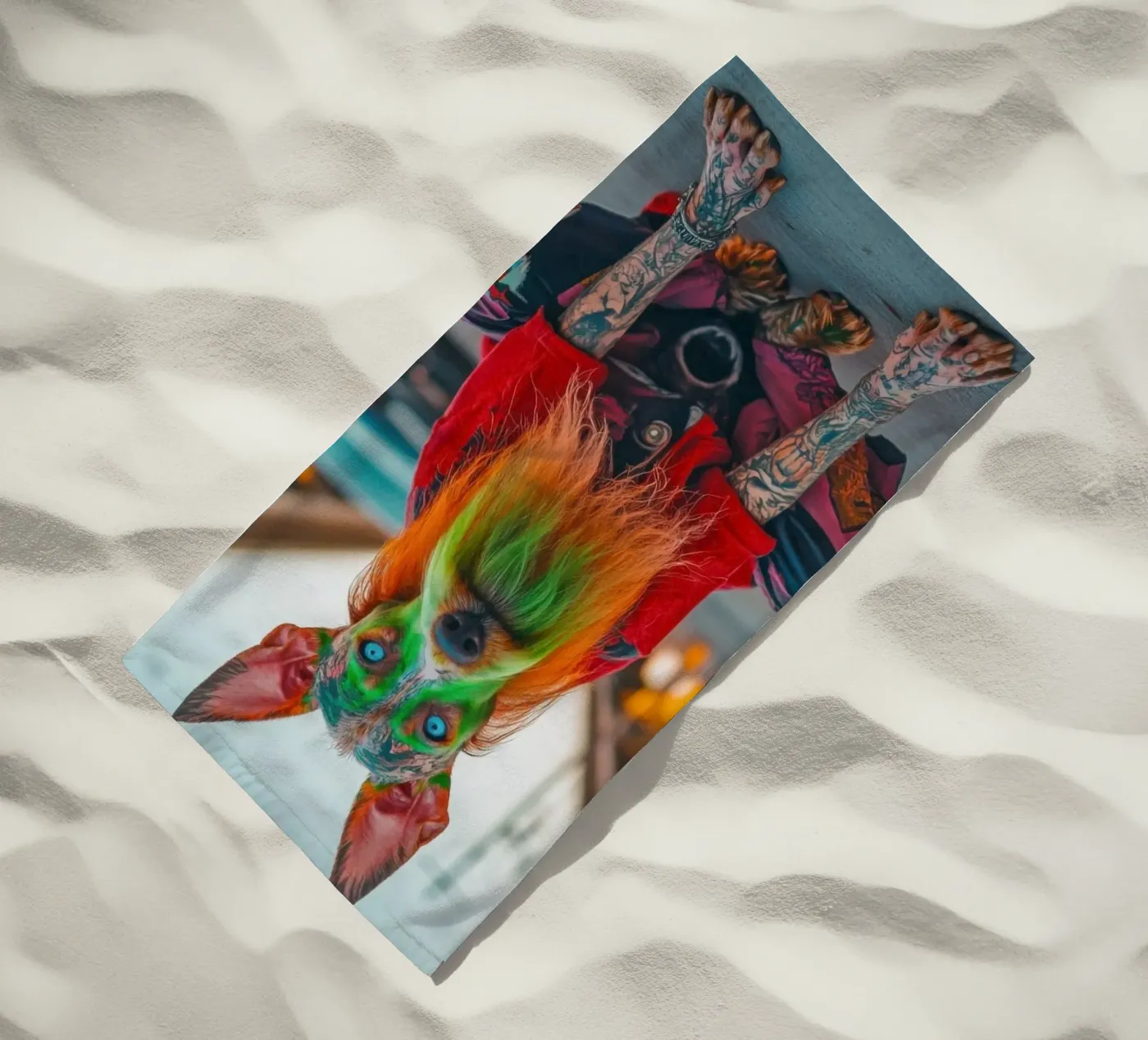 Ziggy beach towel by Affiches Chien Originales – Dogland