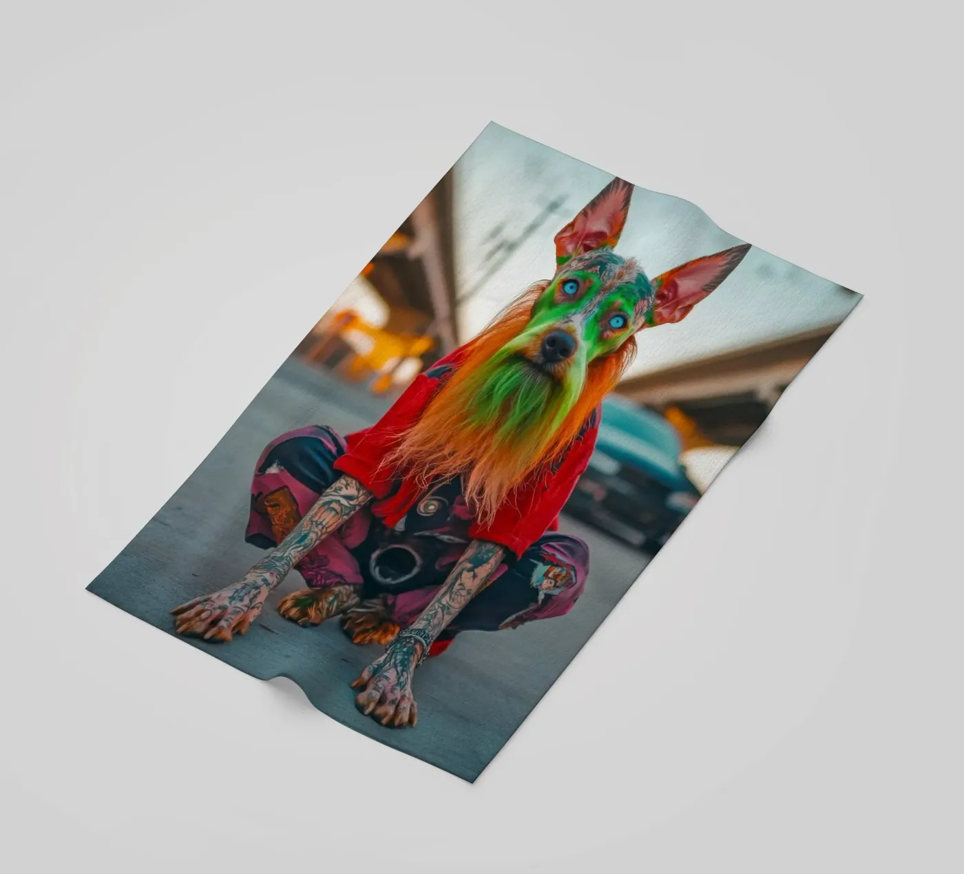 Ziggy beach towel by Affiches Chien Originales – Dogland