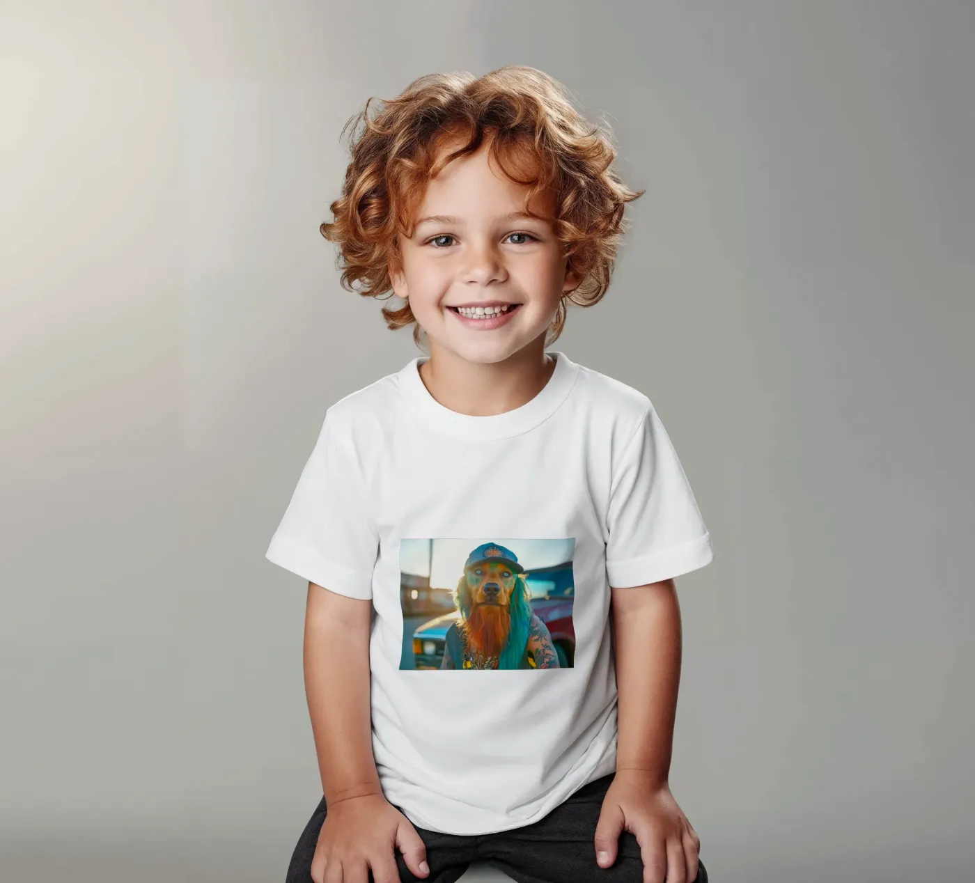 Boris t-shirt bambini da Affiches Chien Originales – Dogland
