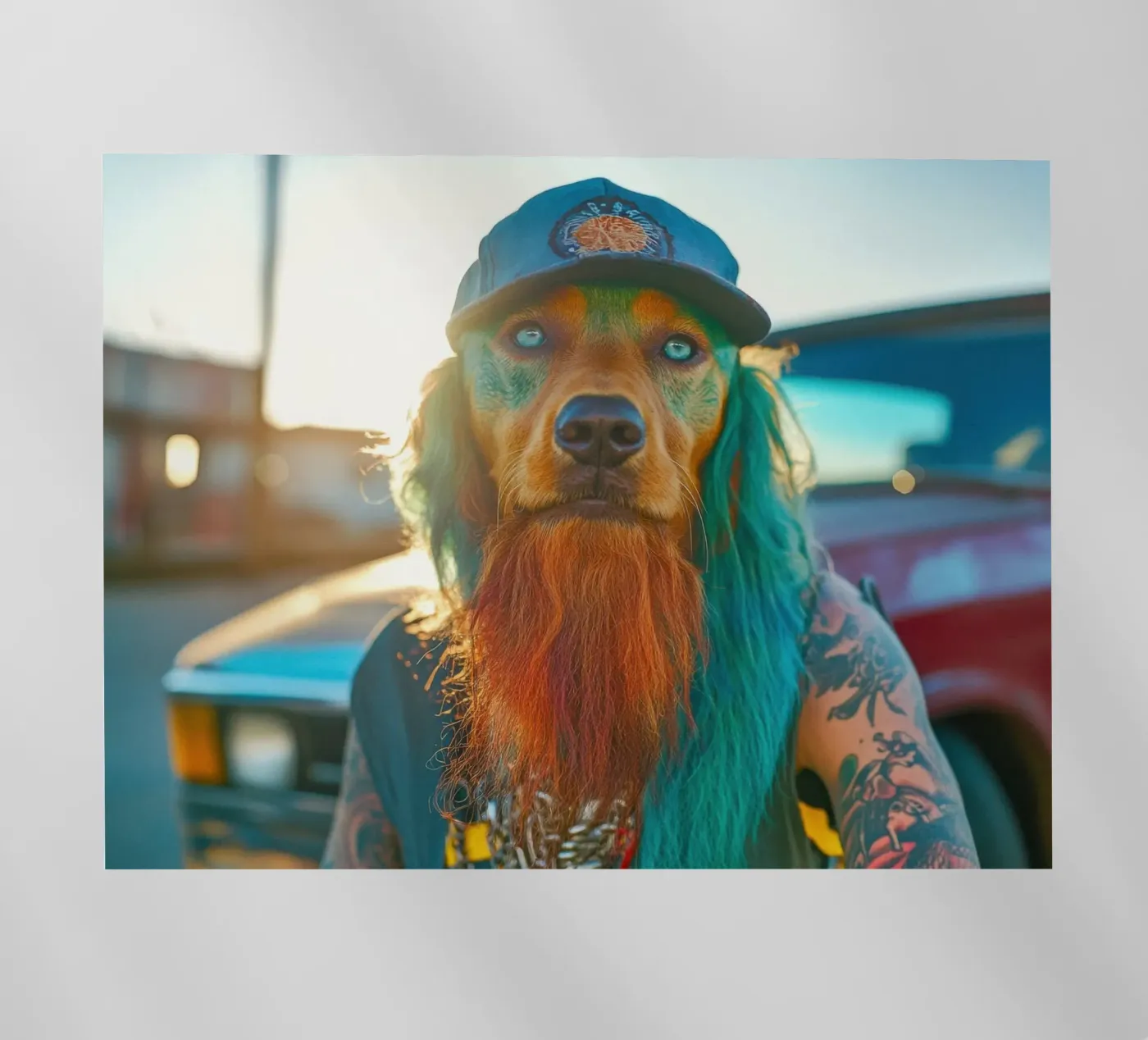 Boris pellicola backlit da Affiches Chien Originales – Dogland