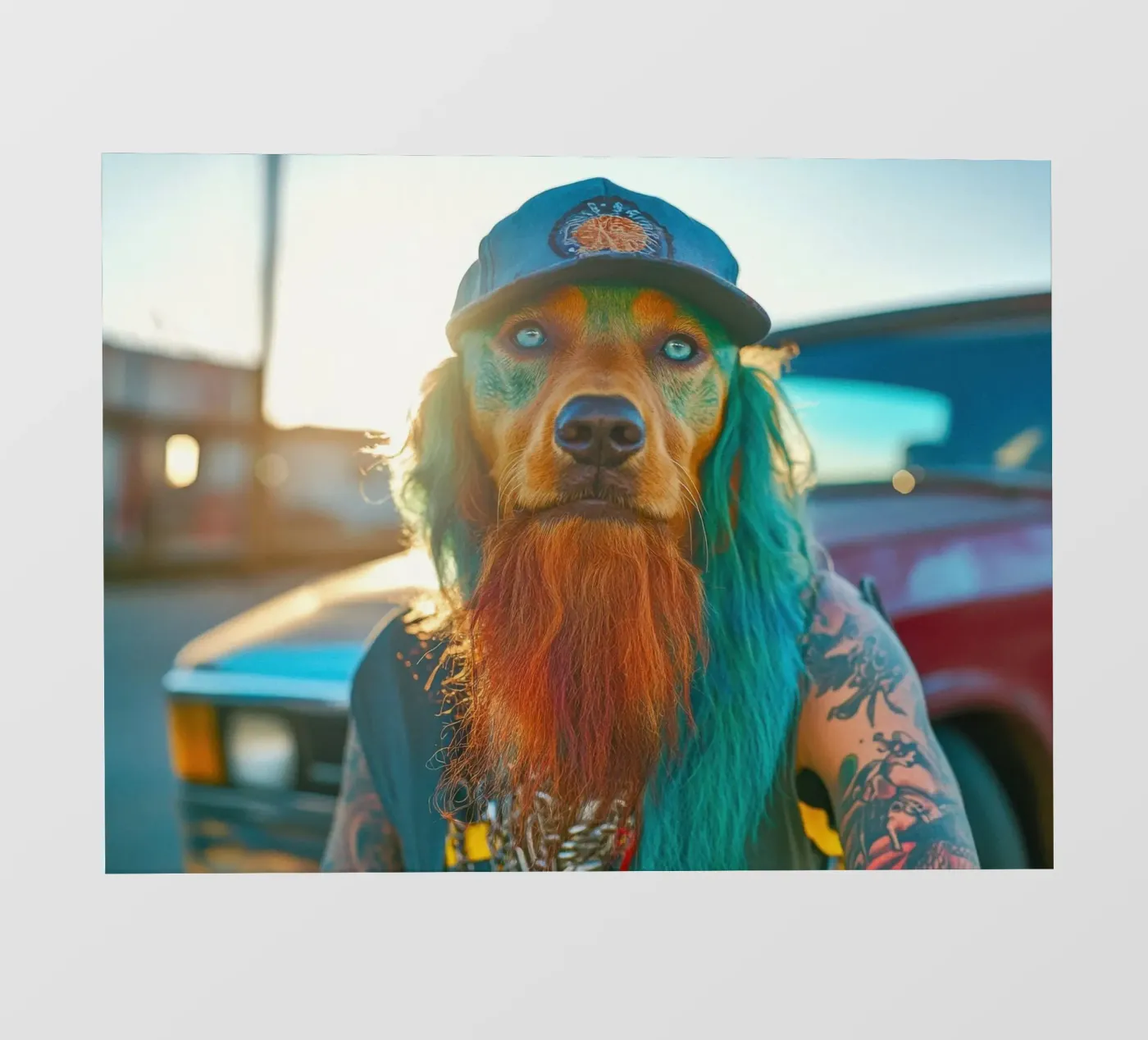 Boris fotobehang van Affiches Chien Originales – Dogland