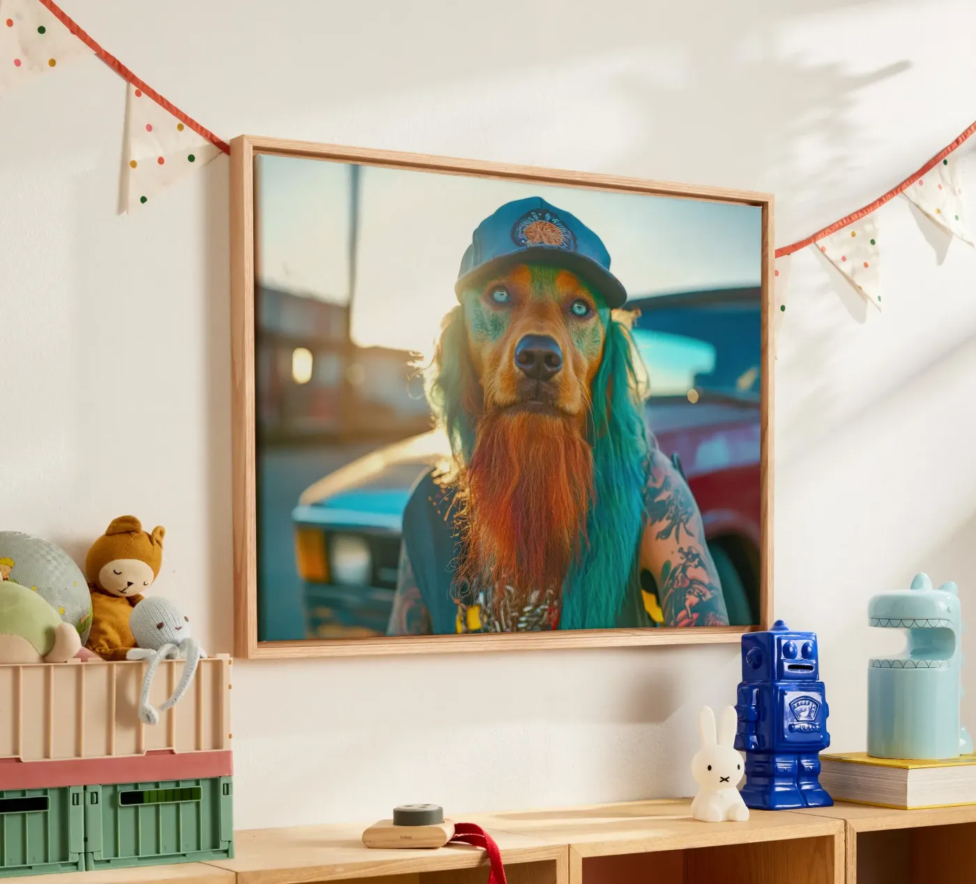 Boris acryl van Affiches Chien Originales – Dogland