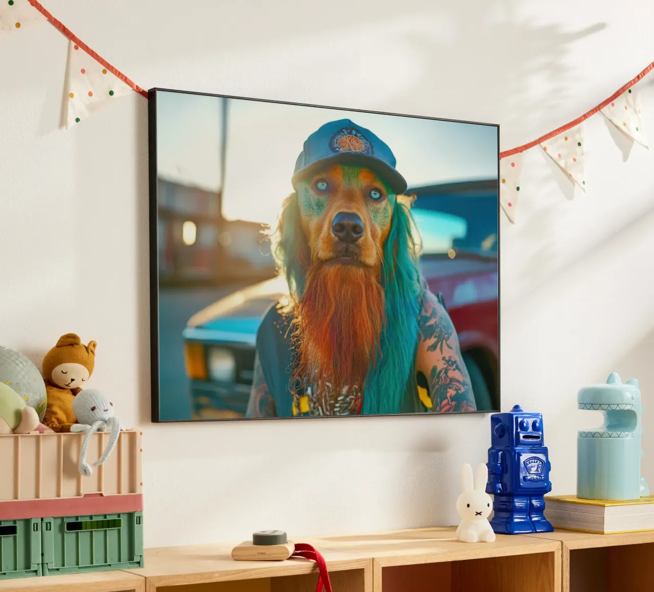 Boris alluminio dibond da Affiches Chien Originales – Dogland