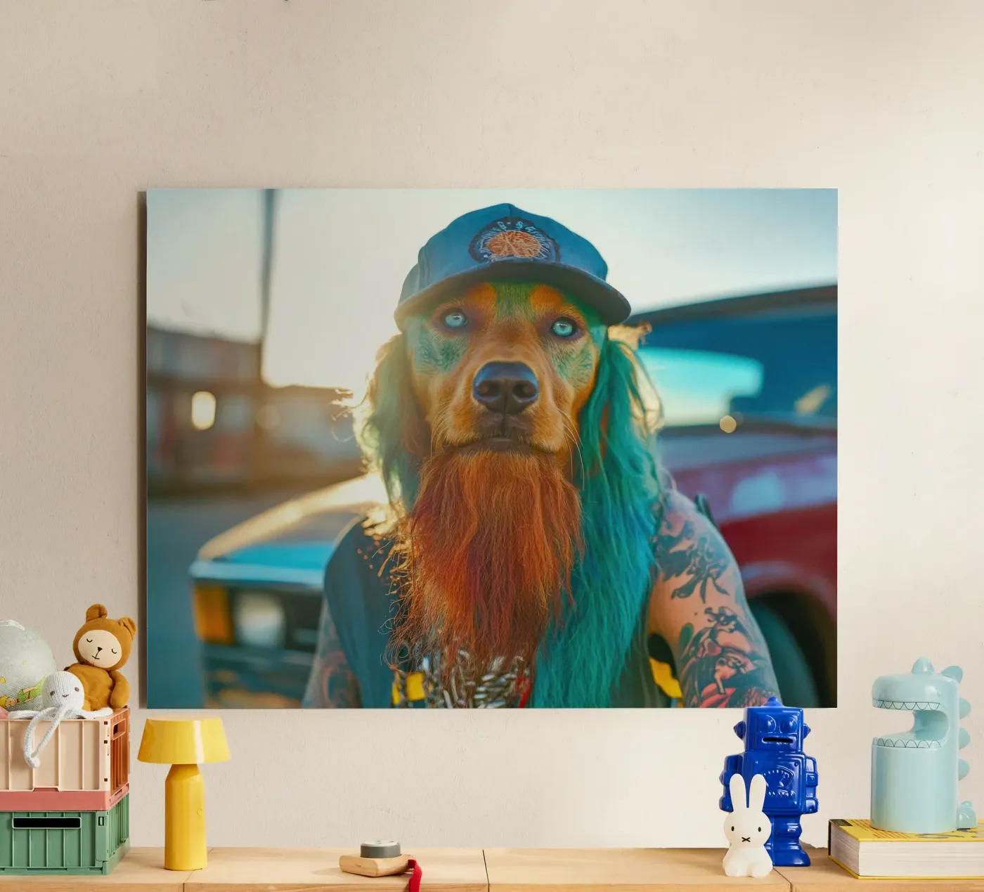 Boris alluminio dibond da Affiches Chien Originales – Dogland