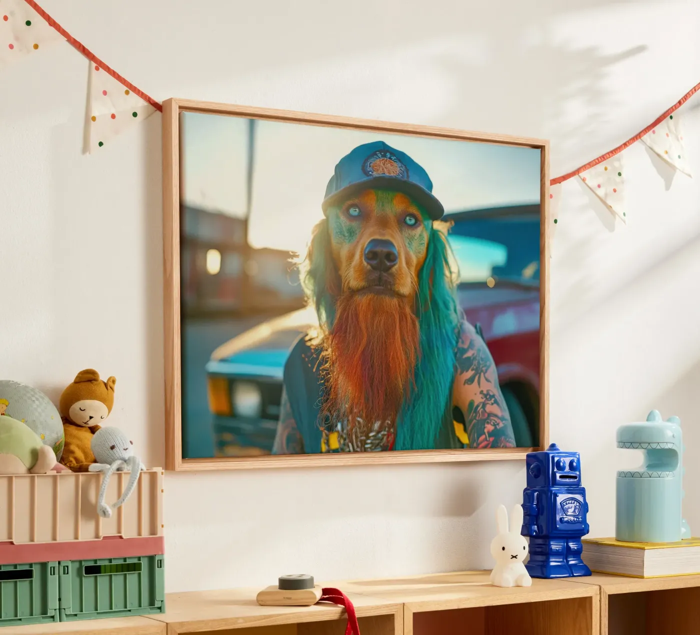 Boris canvas by Affiches Chien Originales – Dogland