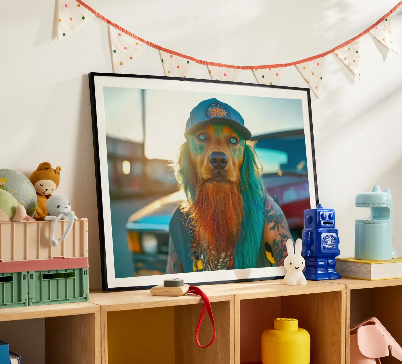 Boris poster van Affiches Chien Originales – Dogland