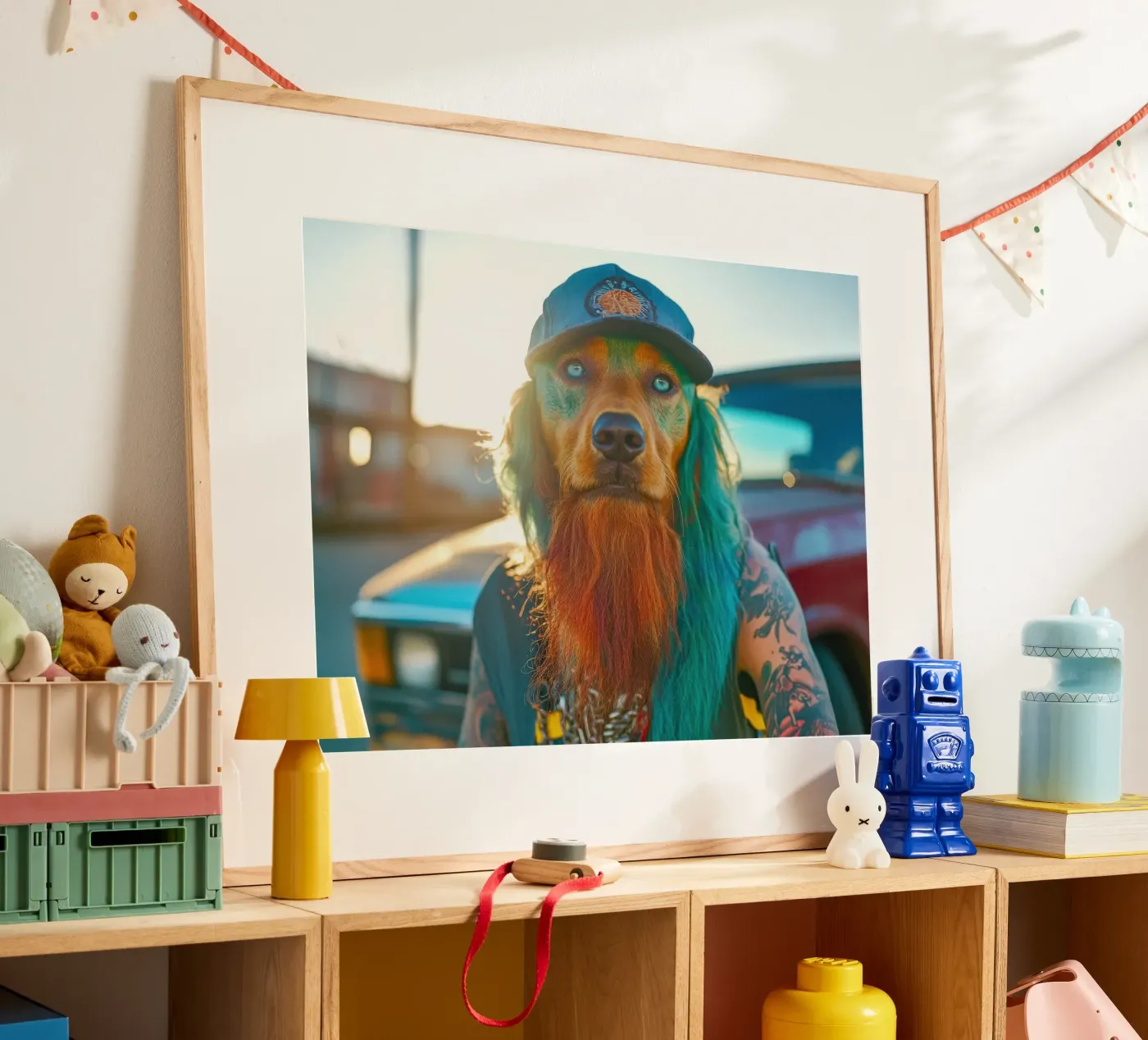 Boris poster van Affiches Chien Originales – Dogland