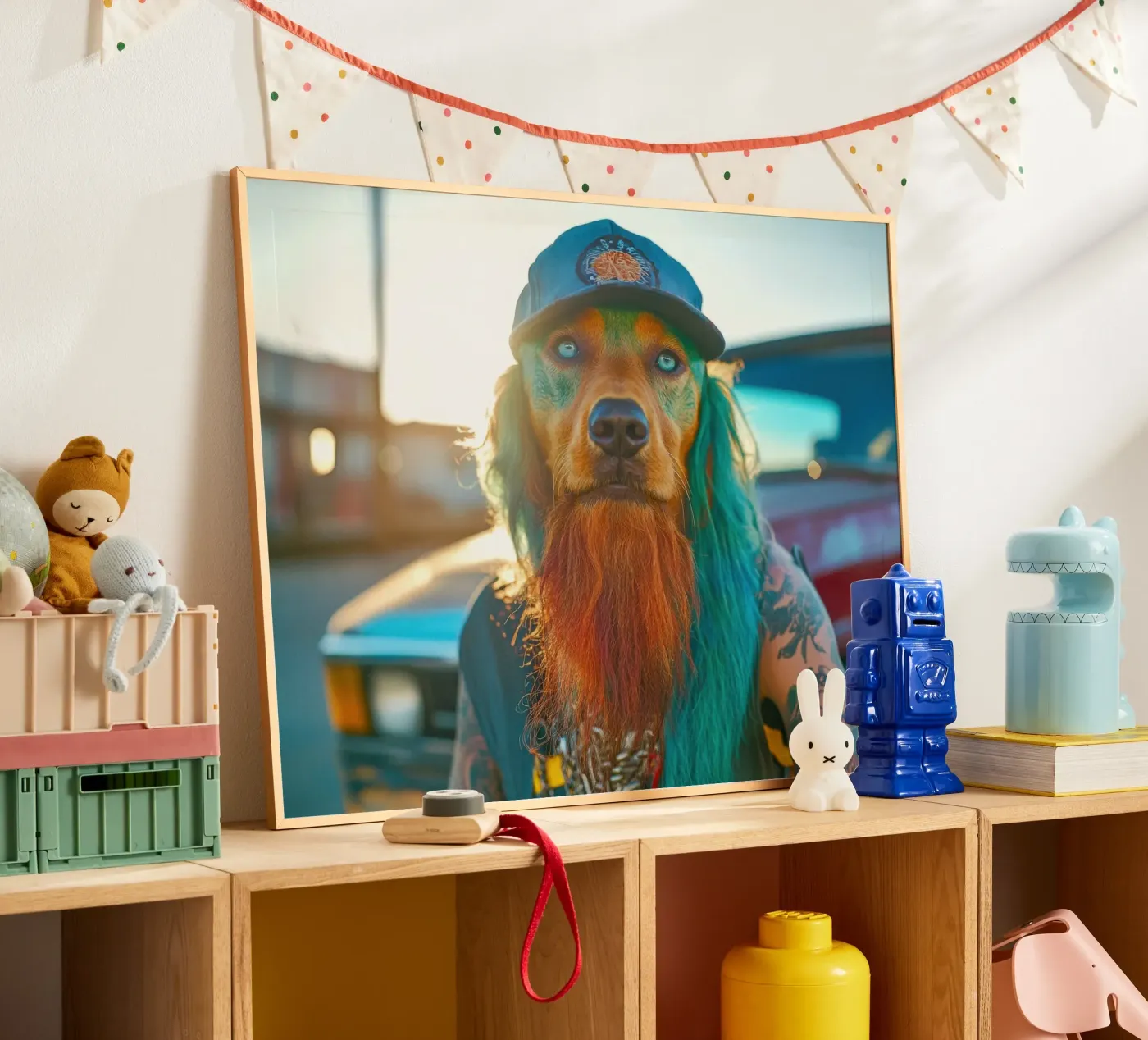 Boris poster van Affiches Chien Originales – Dogland