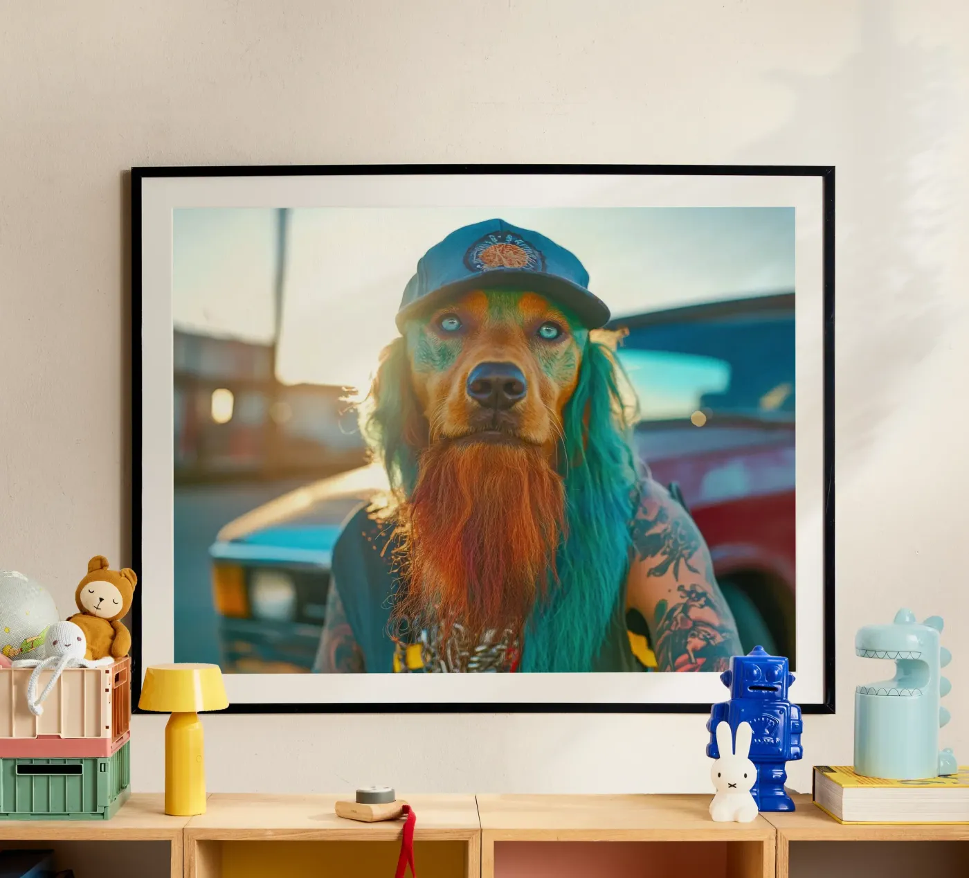 Boris poster van Affiches Chien Originales – Dogland