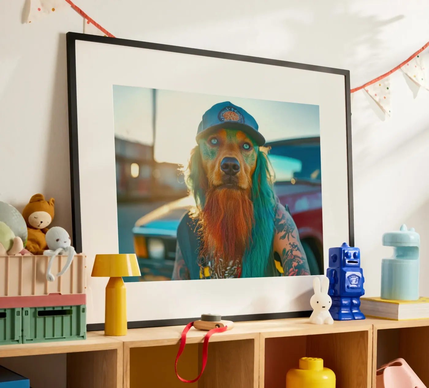Boris poster van Affiches Chien Originales – Dogland