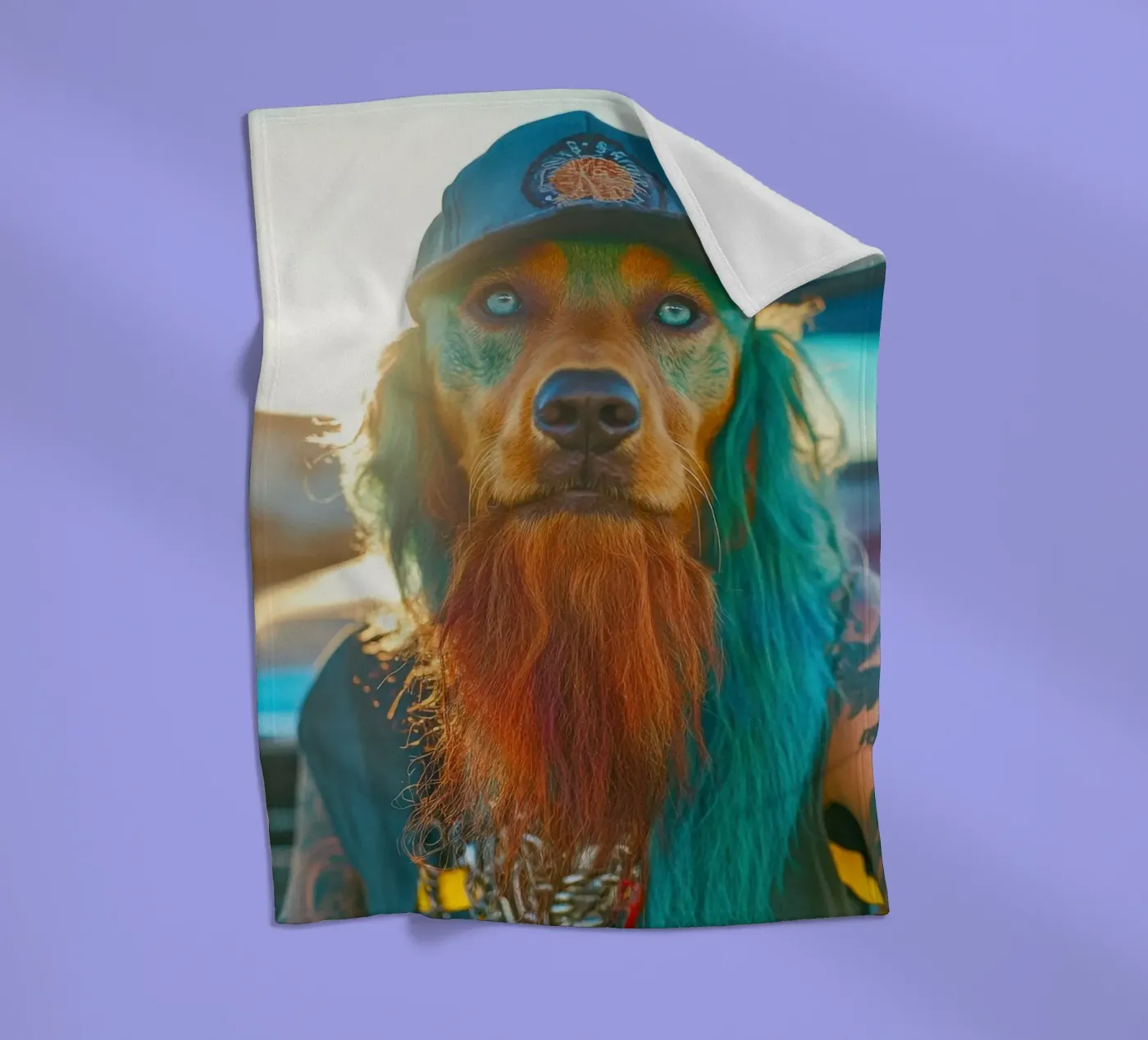 Boris fleecedeken van Affiches Chien Originales – Dogland