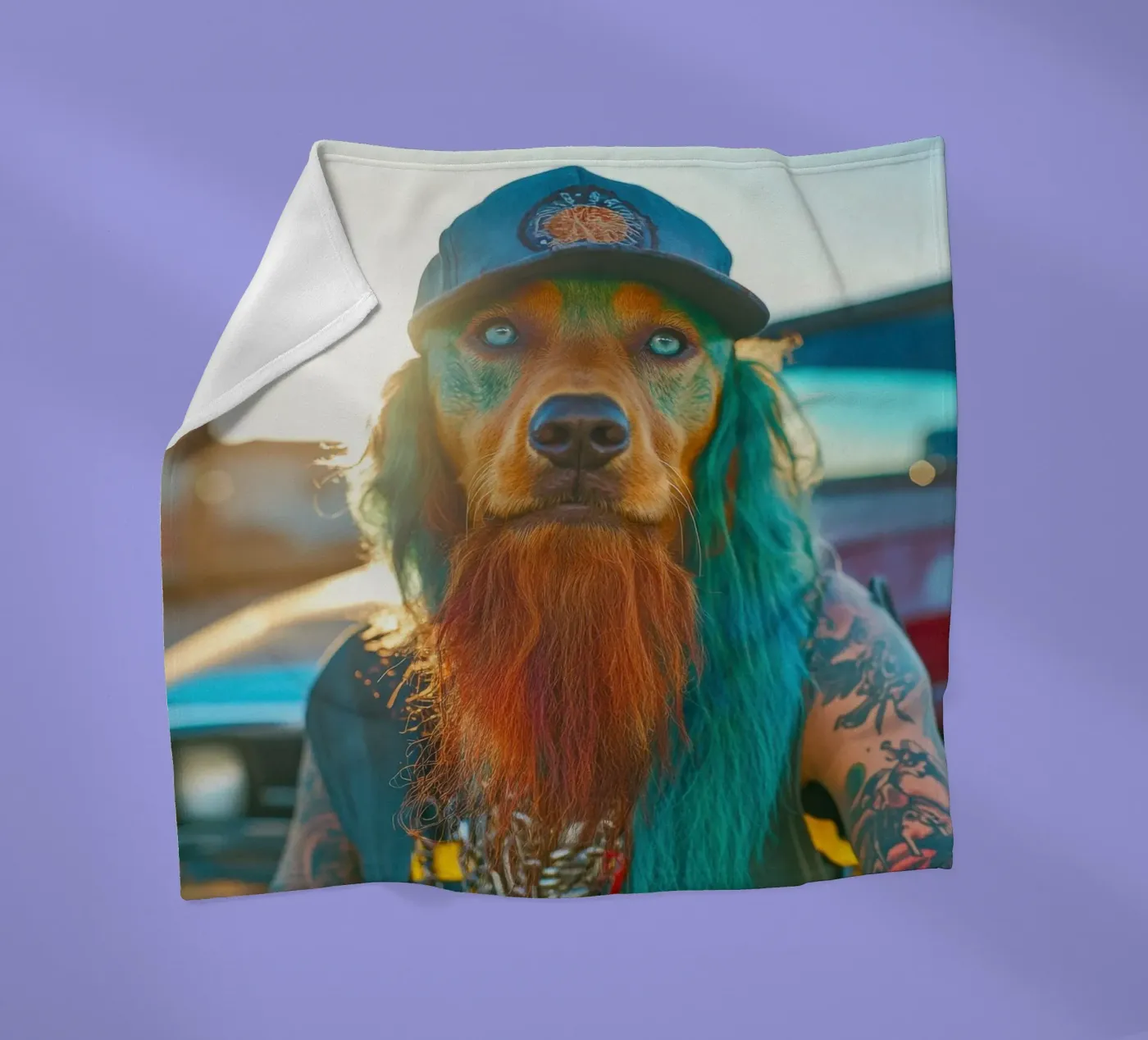 Boris fleecedeken van Affiches Chien Originales – Dogland