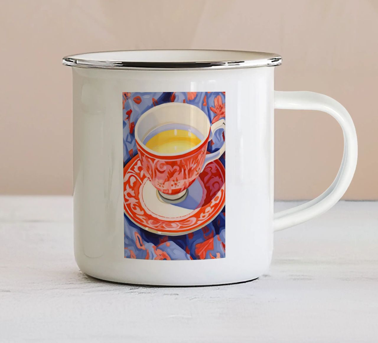 Tazza di tè tazza in smalto da DaarbyN