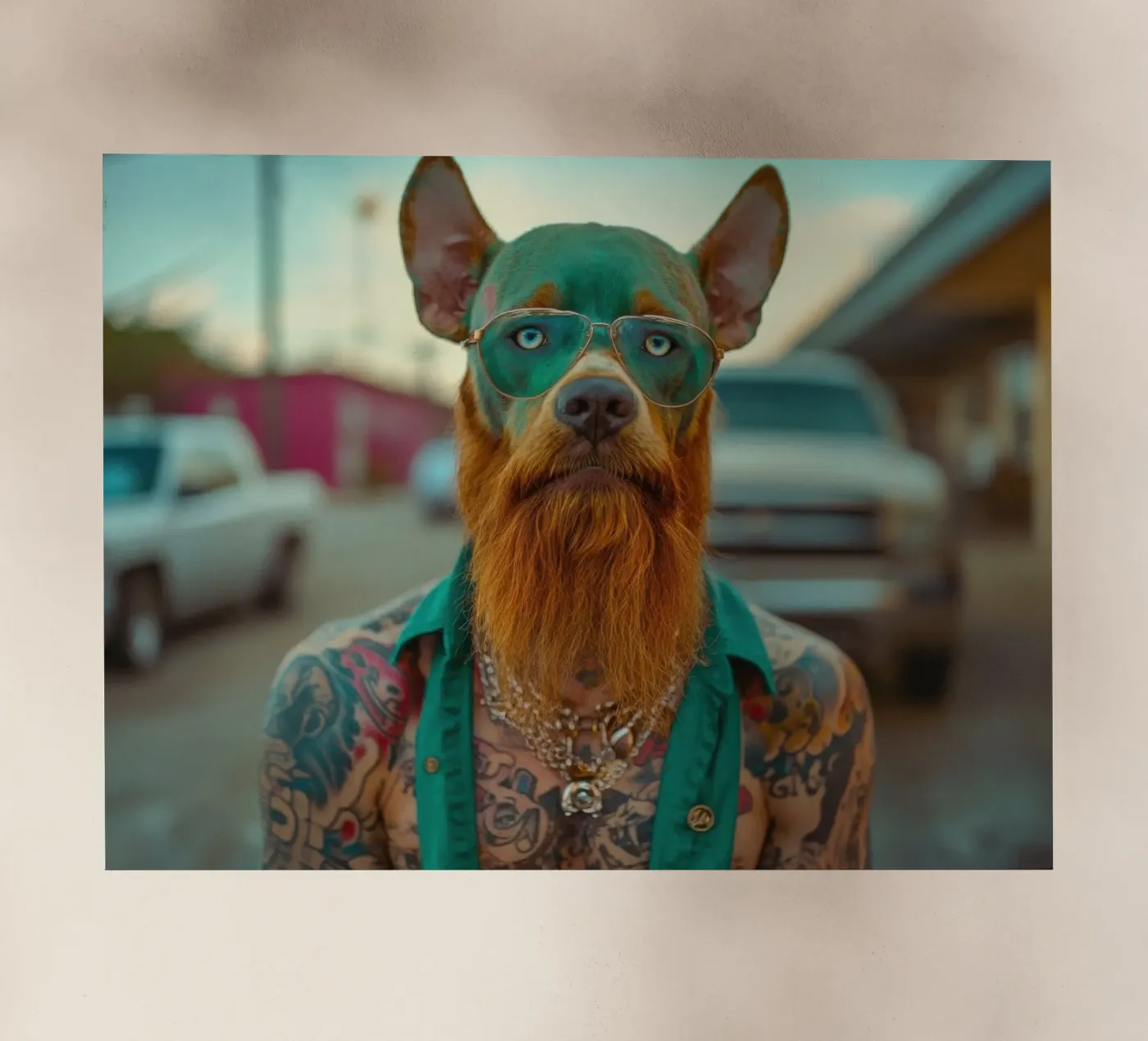 Serge pellicola backlit da Affiches Chien Originales – Dogland