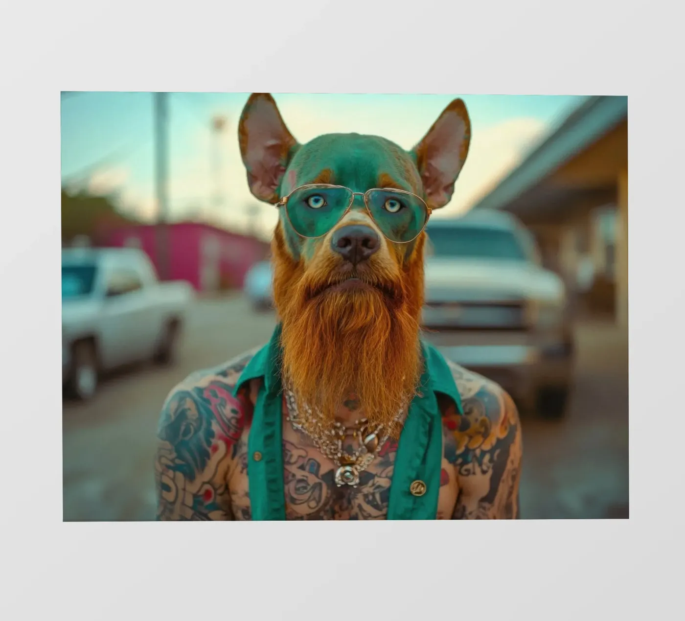 Serge pellicola backlit da Affiches Chien Originales – Dogland