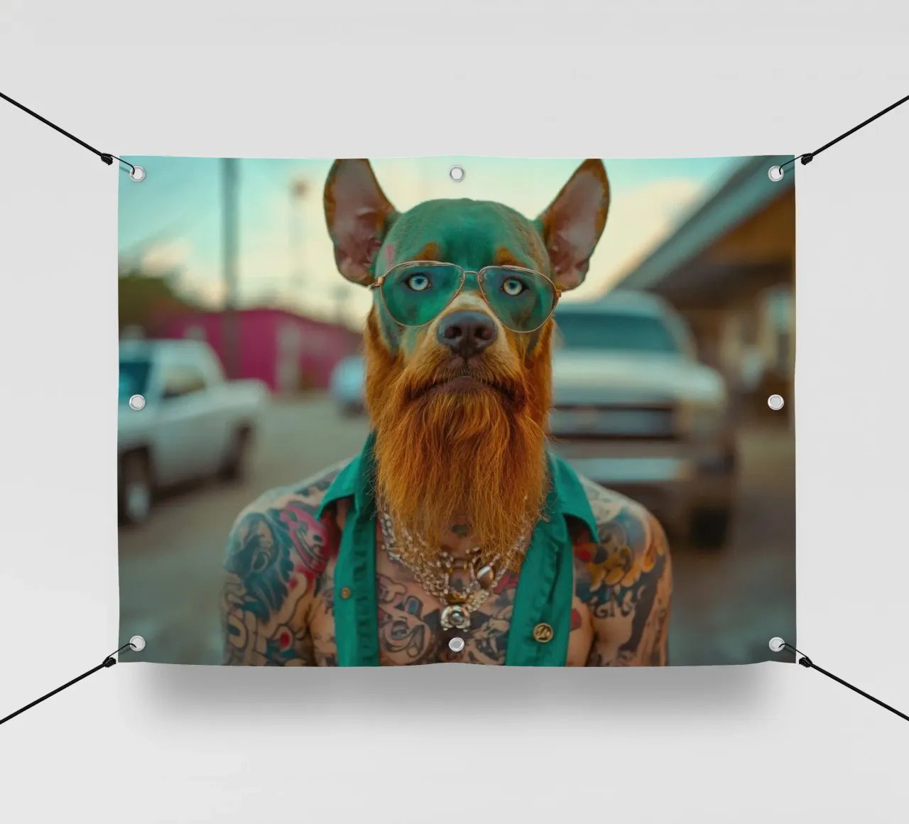 Serge telo in pvc da Affiches Chien Originales – Dogland