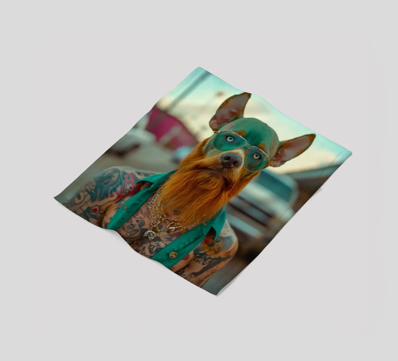 Serge fleece blanket by Affiches Chien Originales – Dogland