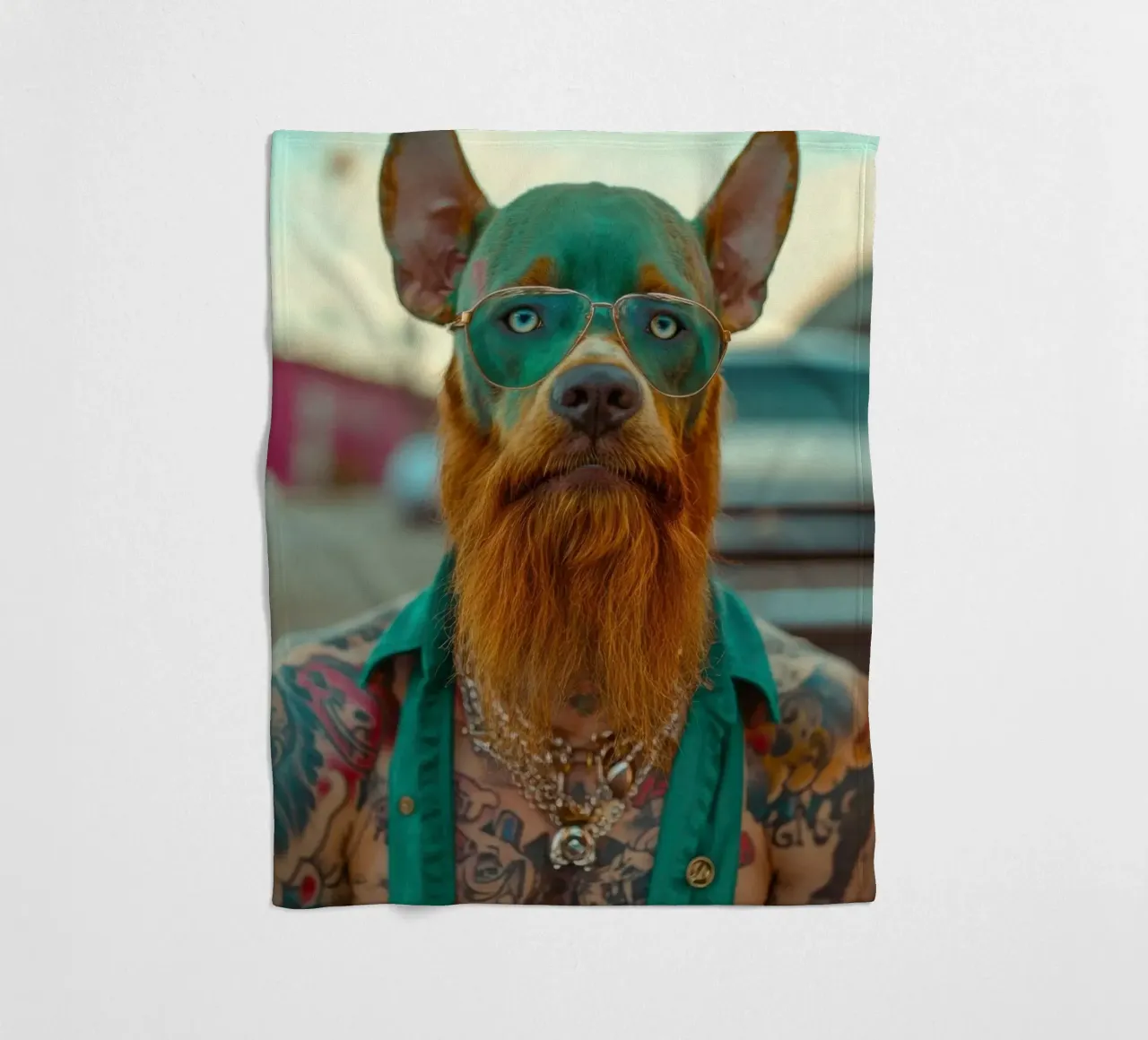 Serge fleece blanket by Affiches Chien Originales – Dogland