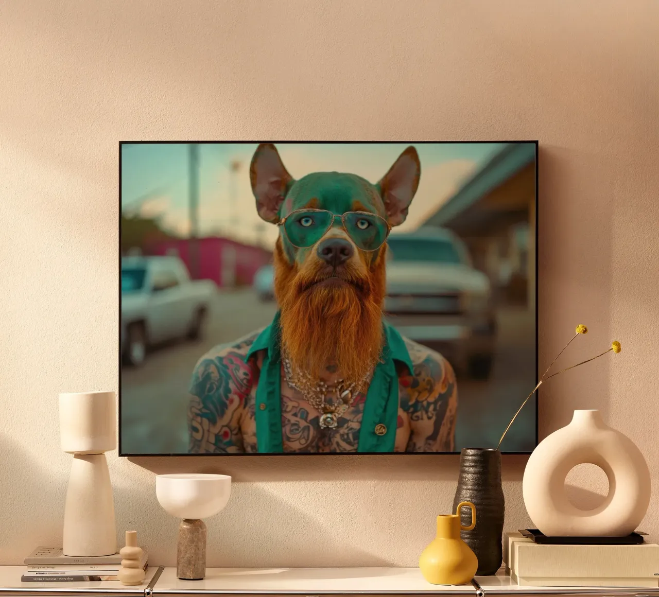 Serge acrylic glass by Affiches Chien Originales – Dogland
