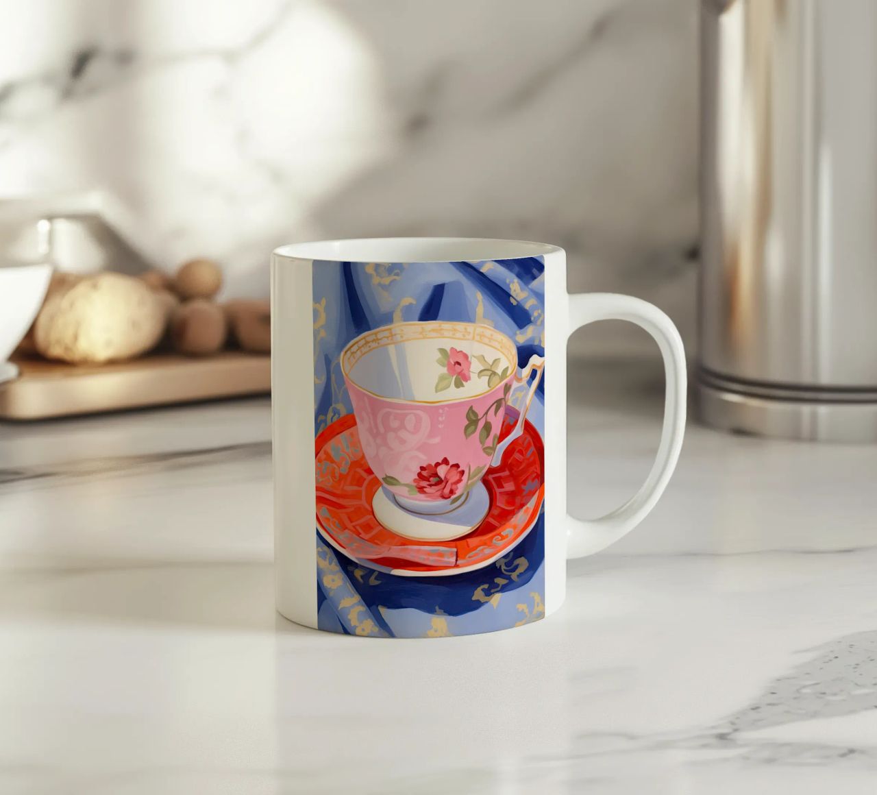 Thé en fleurs mug en céramique de DaarbyN