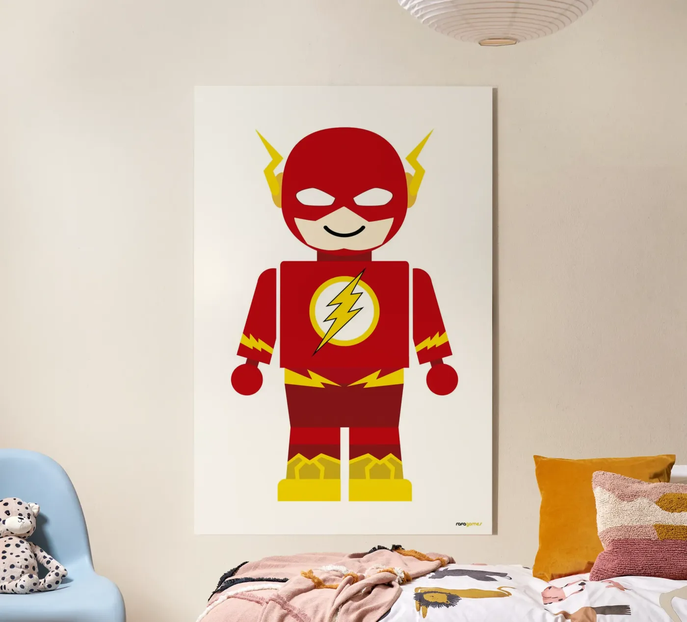 Flash Toy acryl van Rafa Gomes