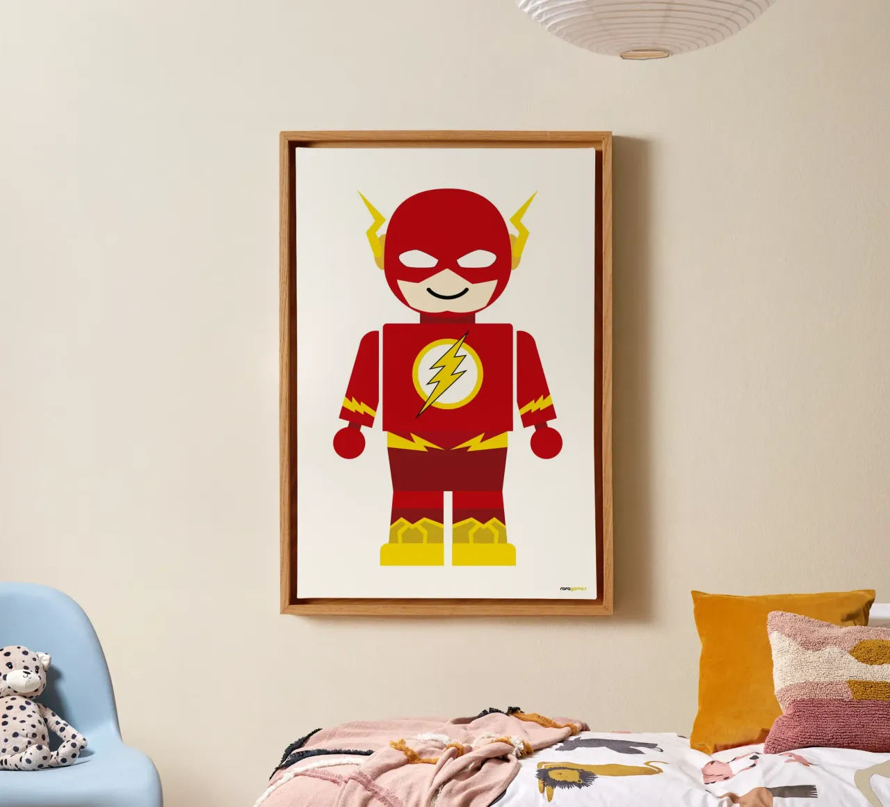 Flash Toy tela con Cornice a cassetta da Rafa Gomes