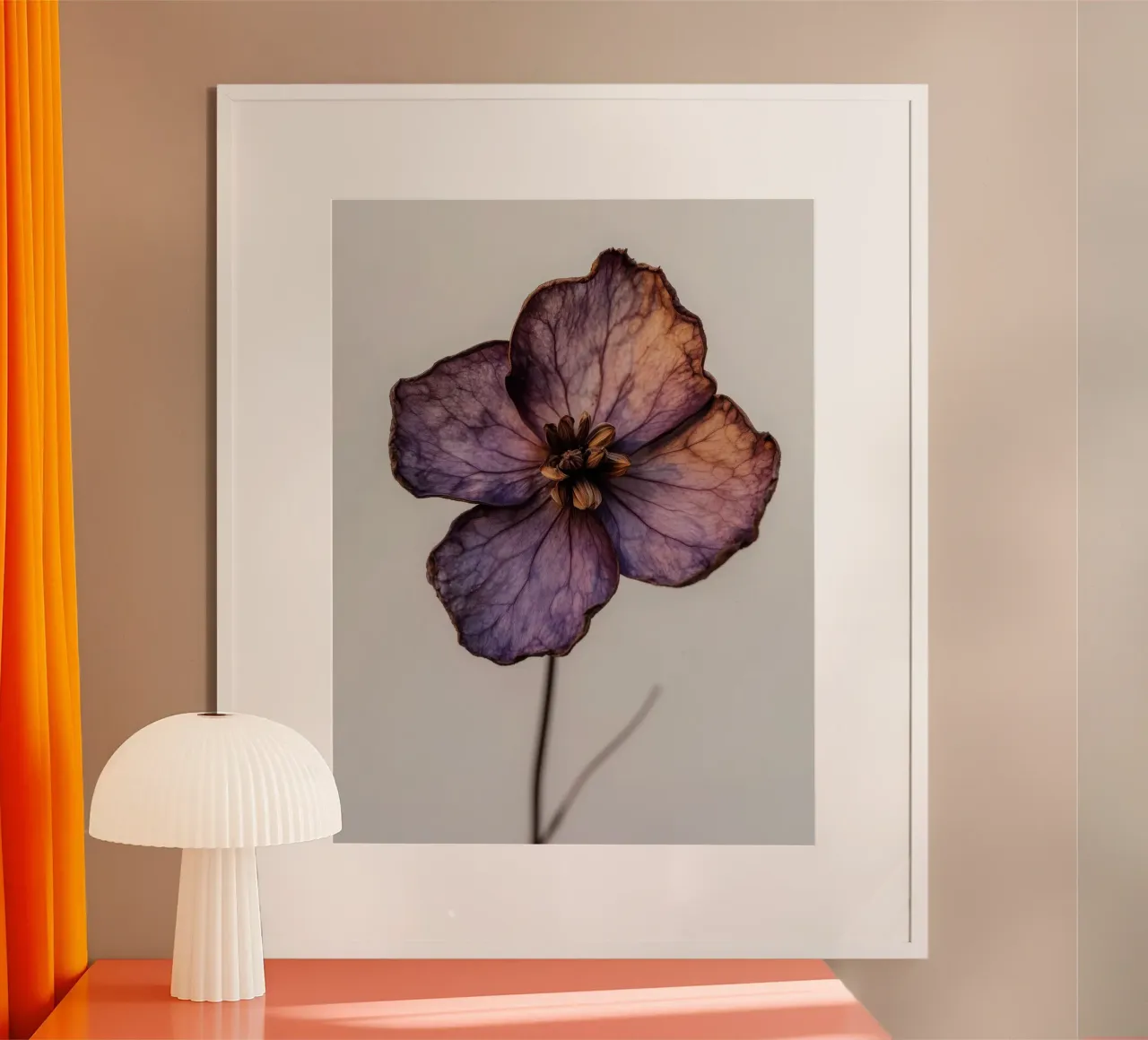 Pastel Nature No 24 poster con telaio in alluminio da treechild