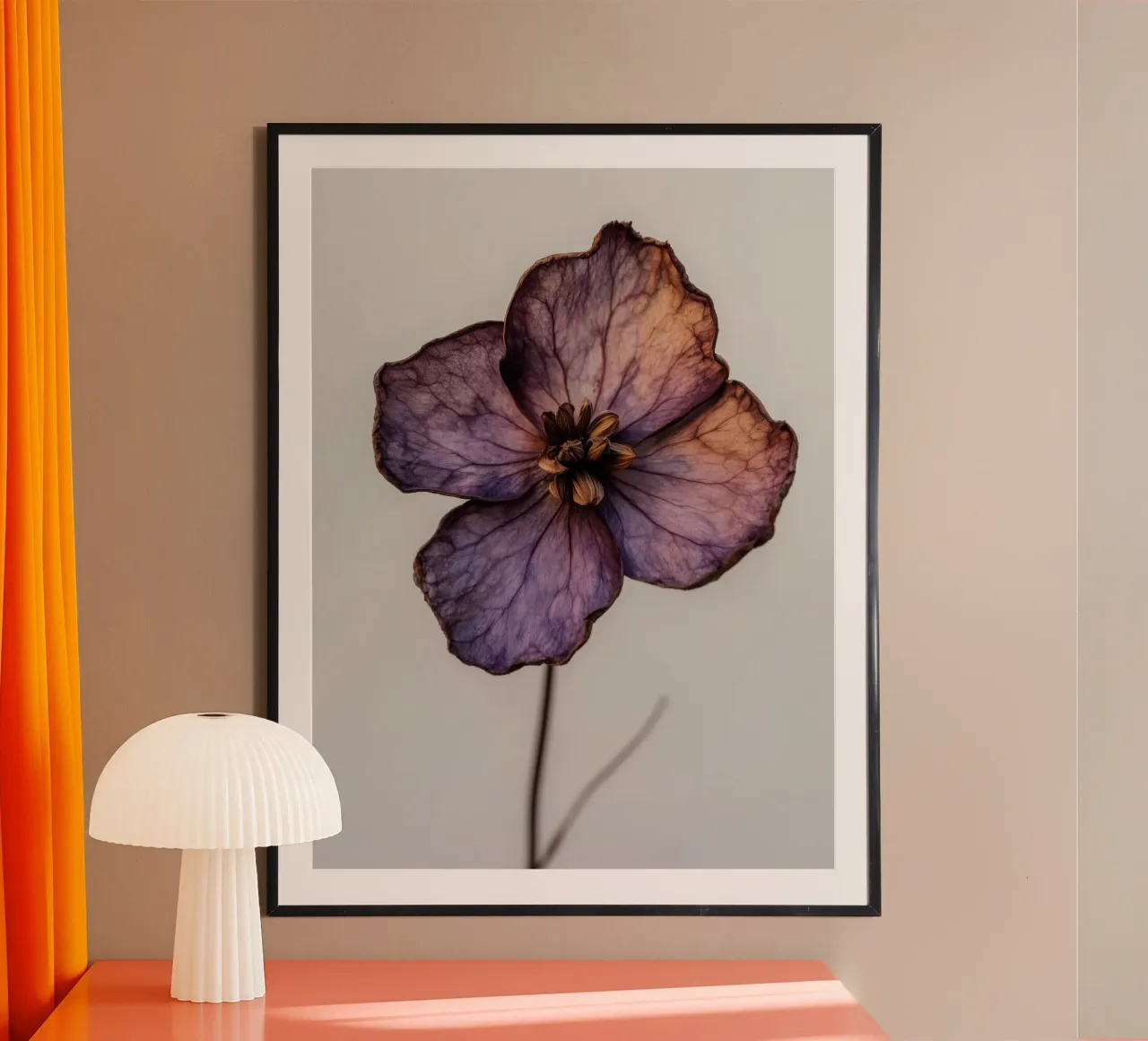 Pastel Nature No 24 poster con telaio in alluminio da treechild