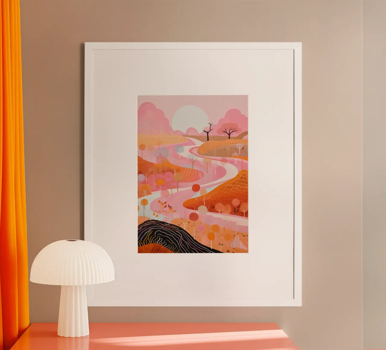 Paesaggio colorato carta hahnemühle da IamHomeStudio
