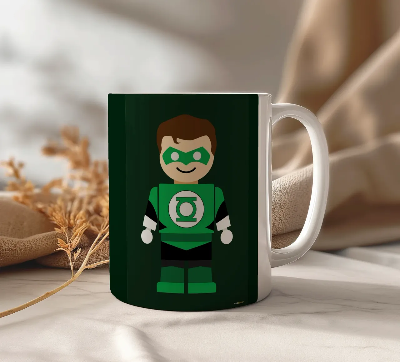 Green Lantern Toy tazza in ceramica da Rafa Gomes