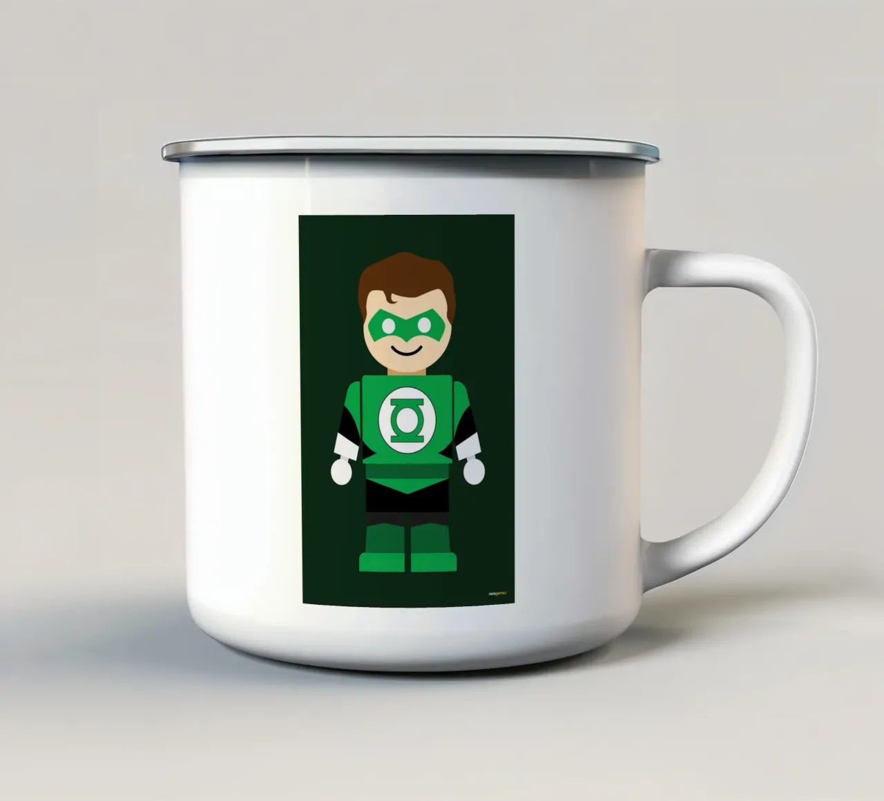Green Lantern Toy tazza in smalto da Rafa Gomes