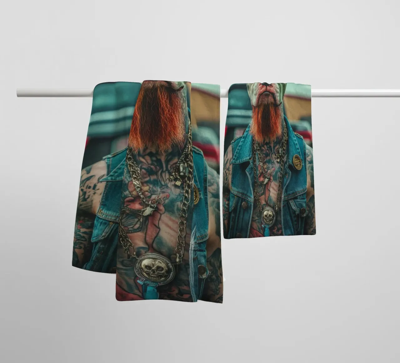 Finn asciugamano da bagno da Affiches Chien Originales – Dogland