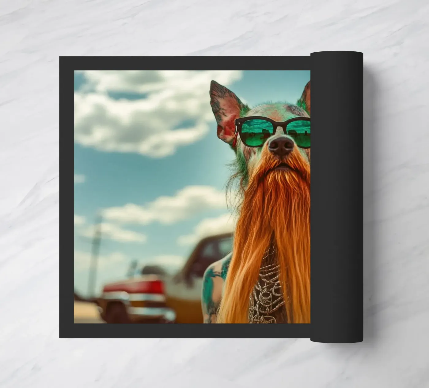 Marcel Fußmatte von Affiches Chien Originales – Dogland