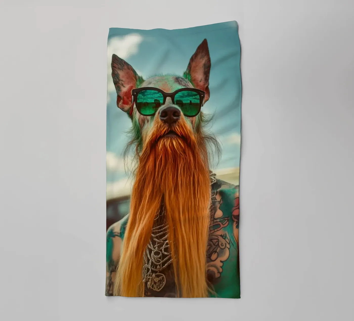Marcel badhanddoek van Affiches Chien Originales – Dogland