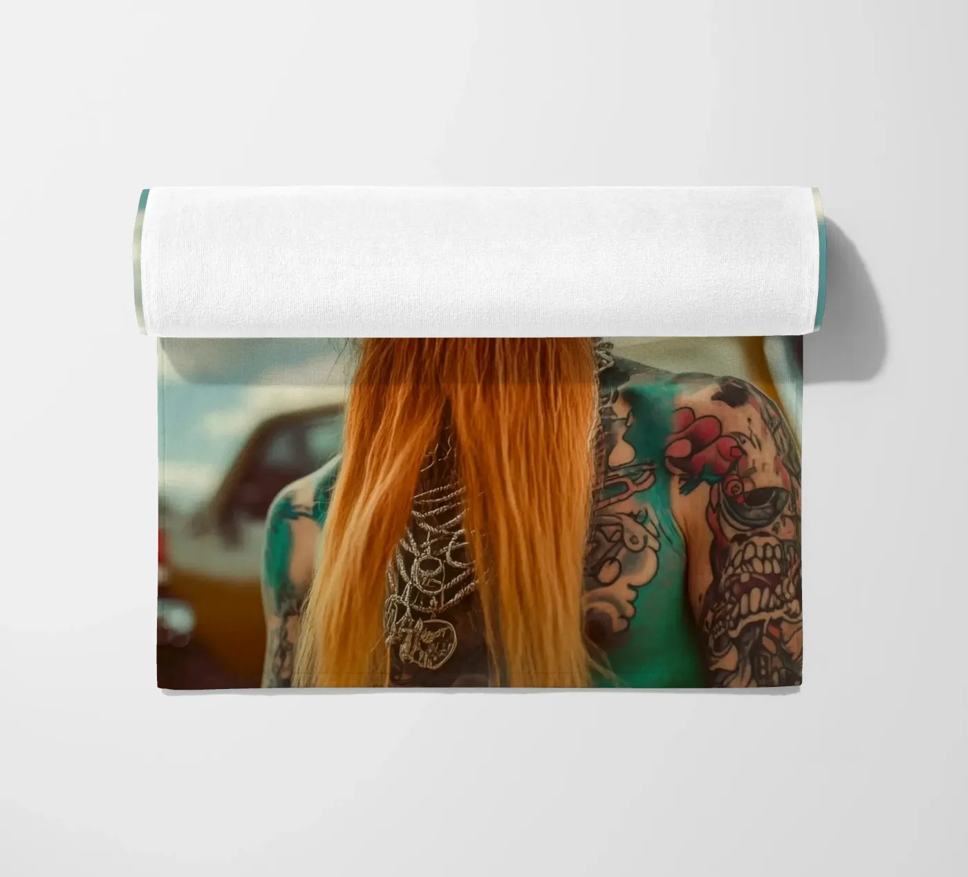 Marcel strandhanddoek van Affiches Chien Originales – Dogland